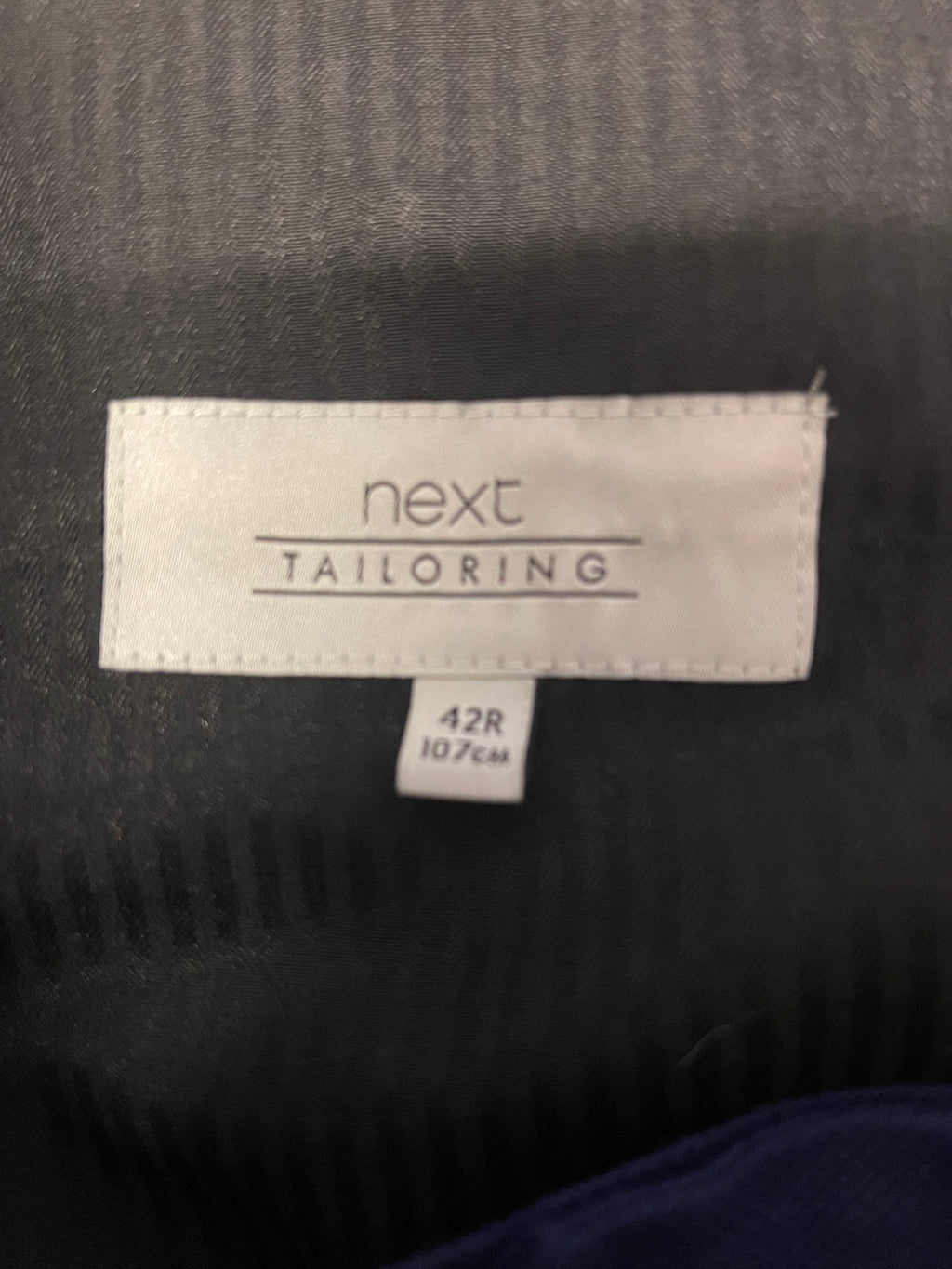 Next Tailoring Navy Smart Formal Trousers W42 L31 Regular Fit
