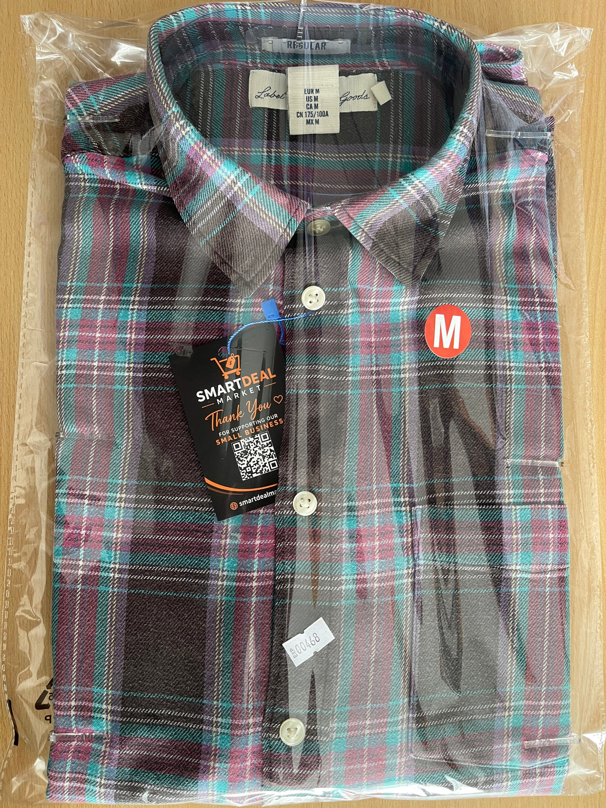 H&M L.O.G.G. Men’s Check Shirt Size M