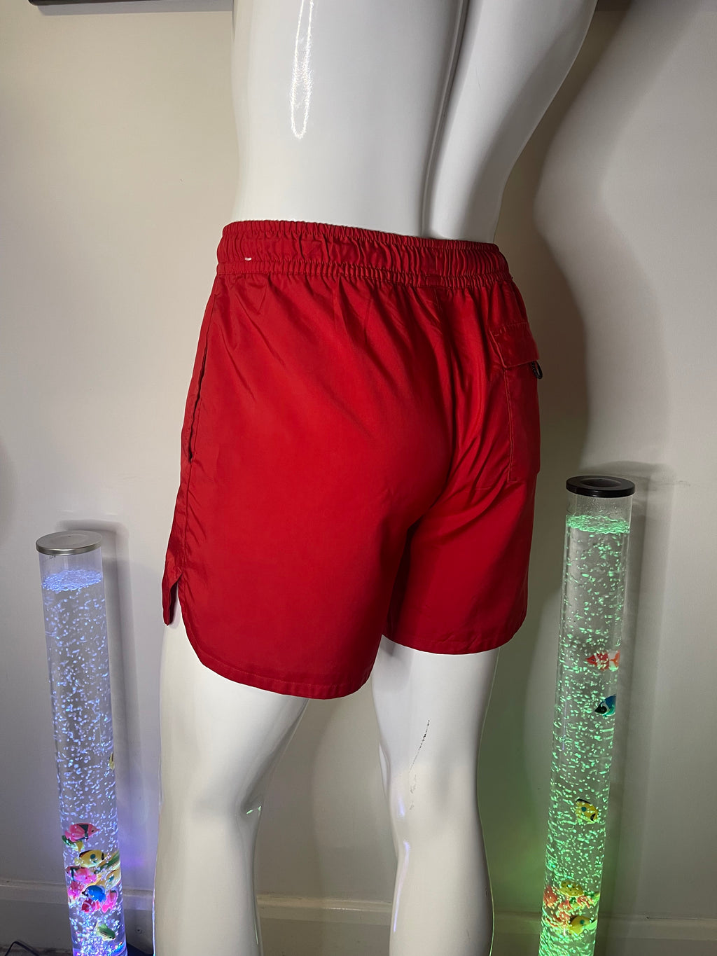 Nike Men's Red Shorts with Pockets – Size M
