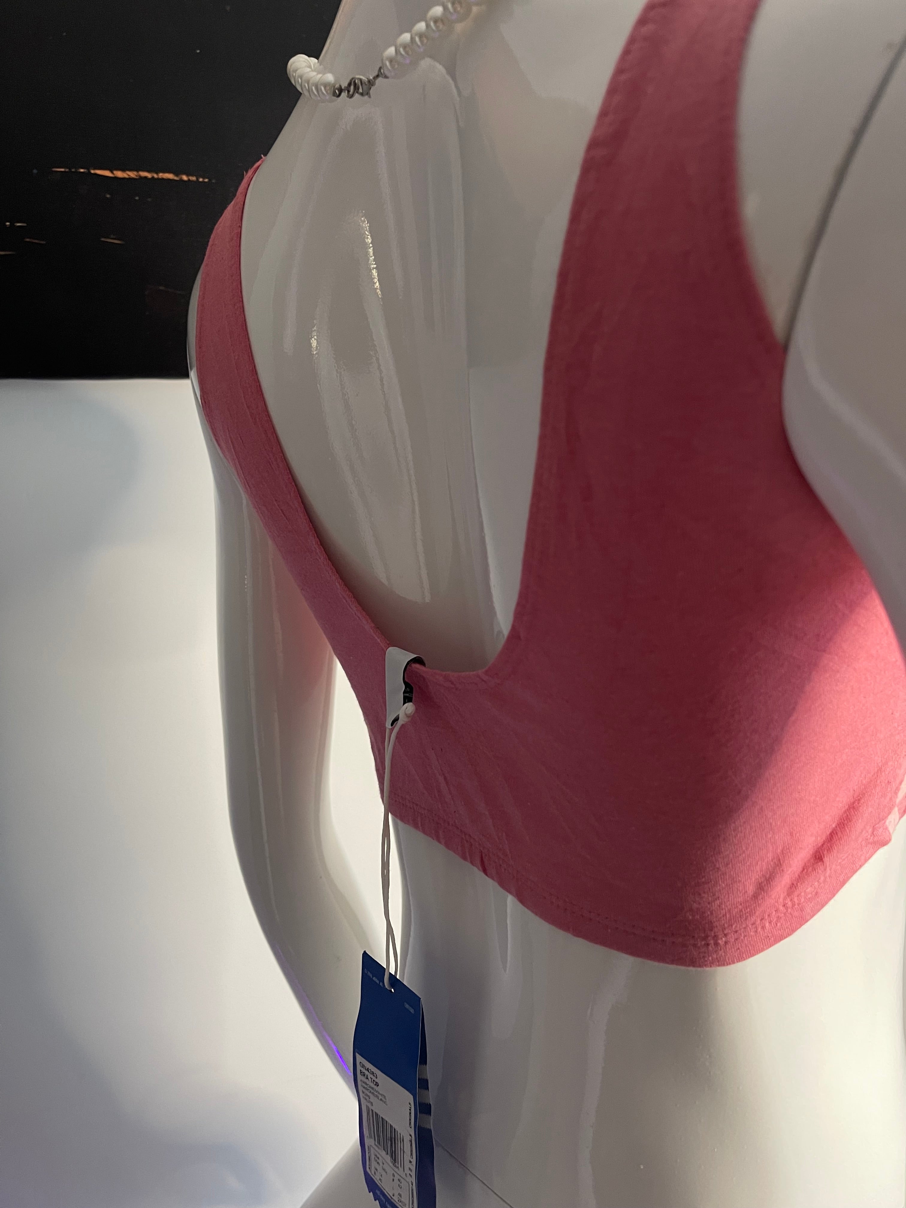 Adidas Originals Women's Bra Top Pink UK 8 New With Tags