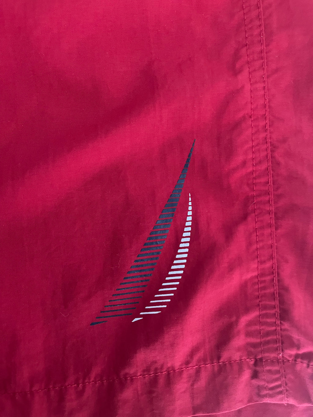 Nautica Red & Navy Swim Shorts Size L with Pockets