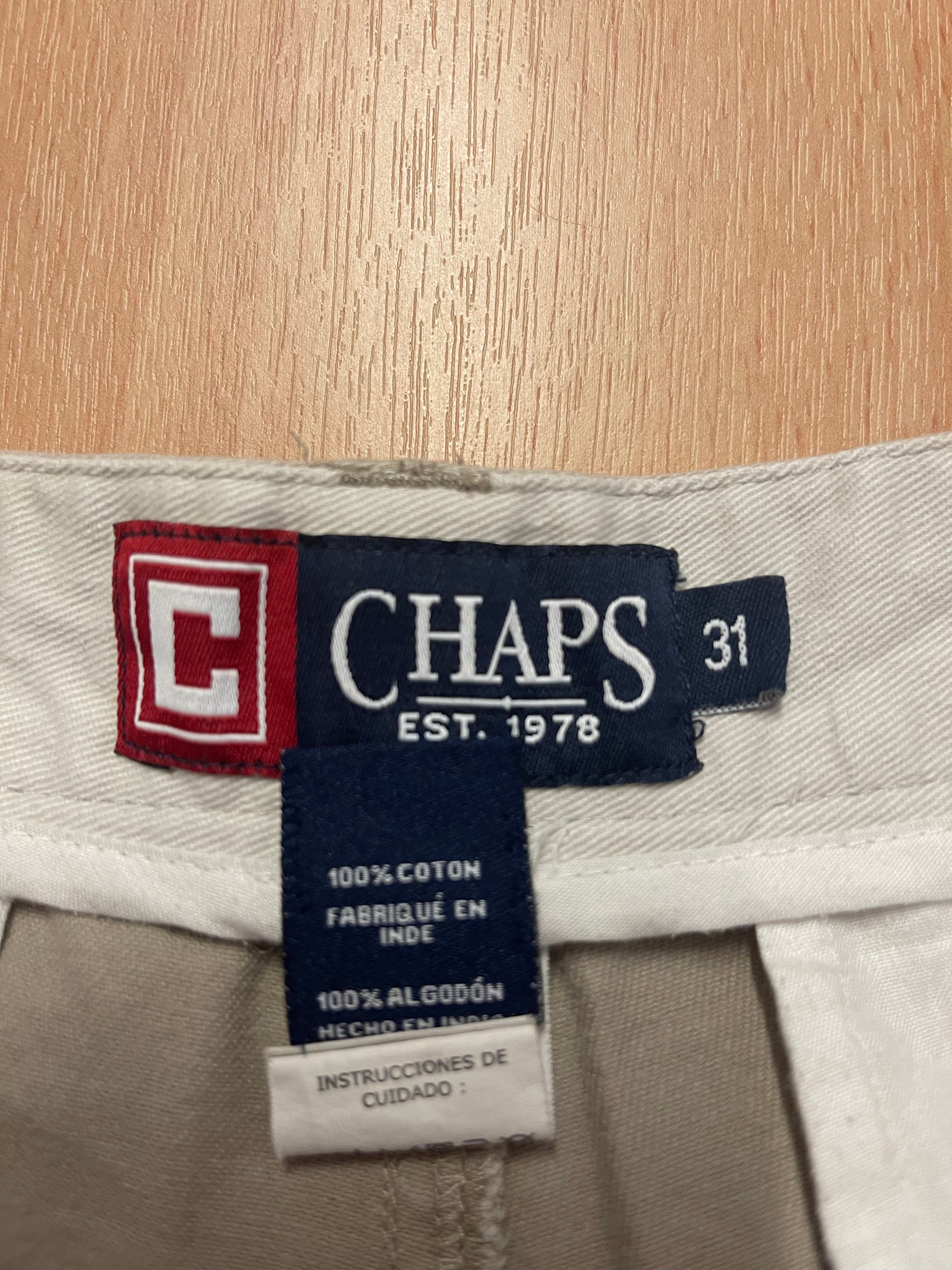 CHAPS Men’s Chino Shorts W31 Beige