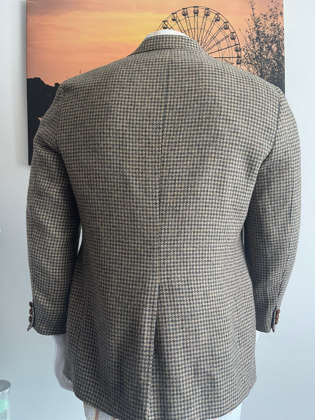 Racquet 100% Wool Houndstooth Blazer