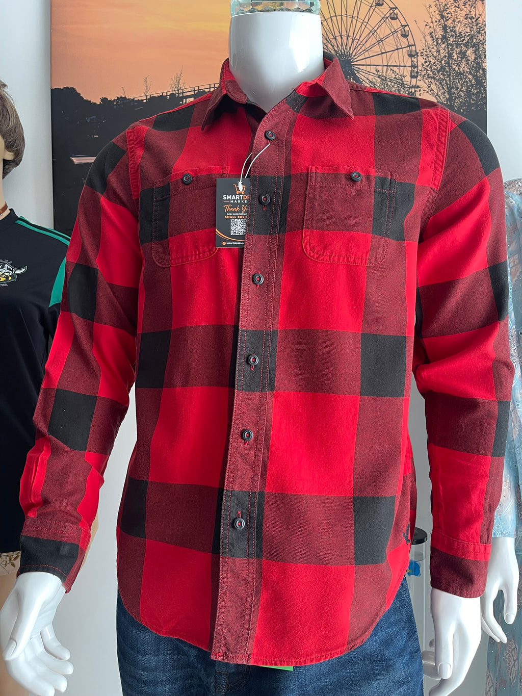 American Eagle Men’s Checked Shirt Size M