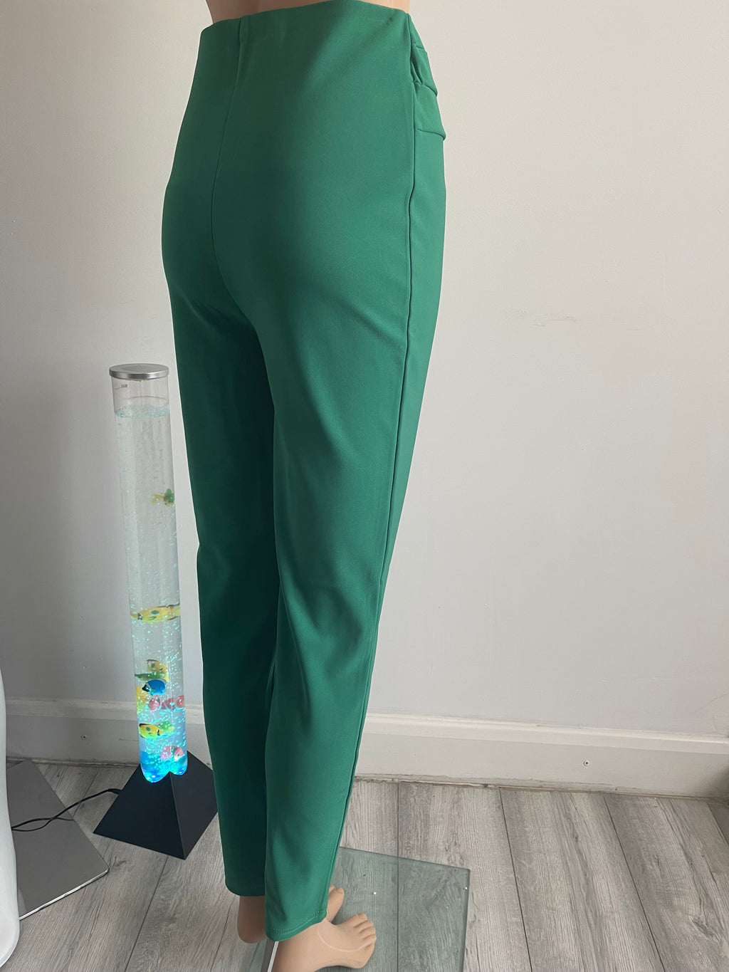Women's Emerald Green Skinny Trousers S/M