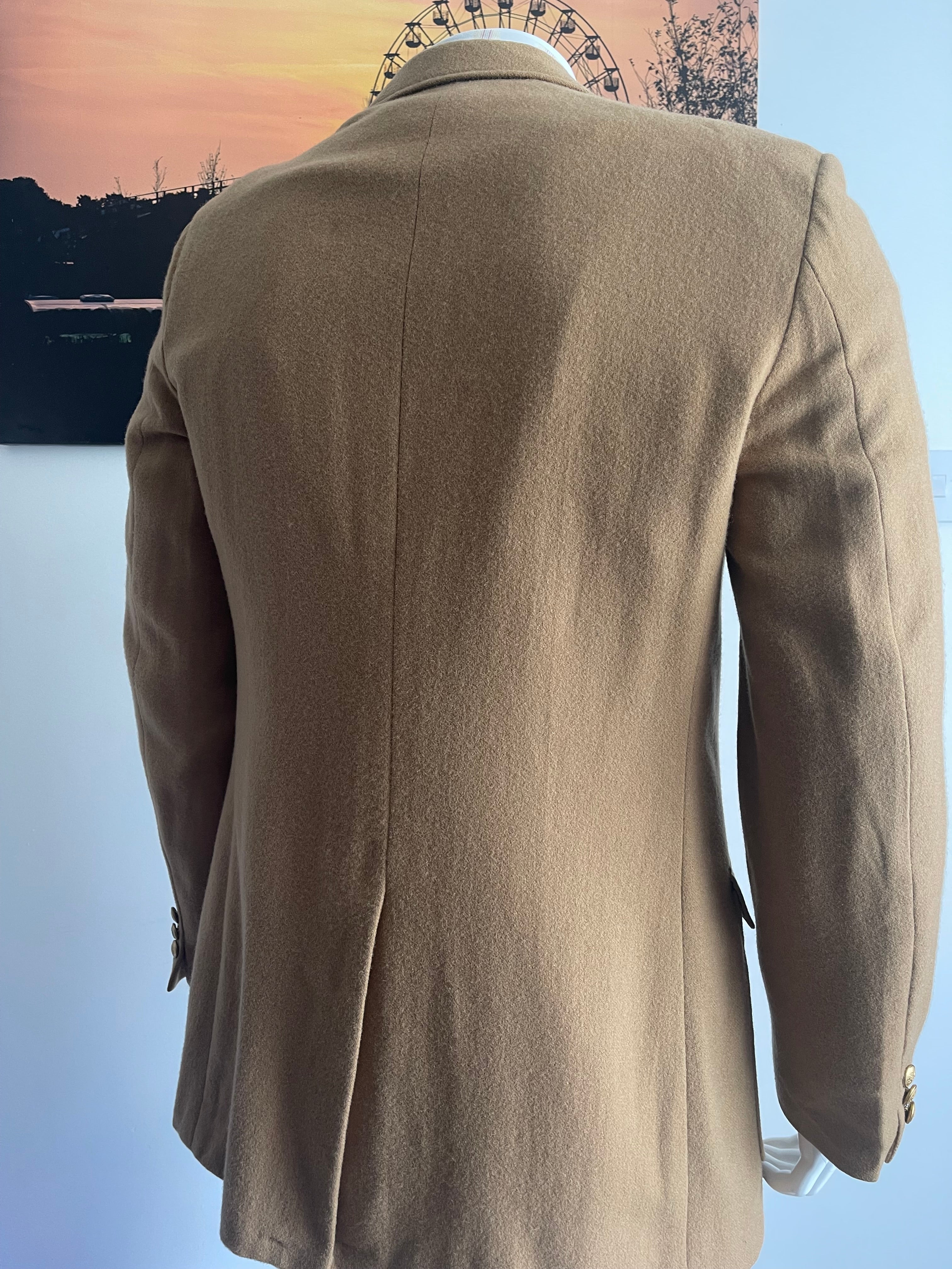 Stafford 100% Pure Wool Tanglewood Blazer Jacket Camel Beige Size 42L Made in USA