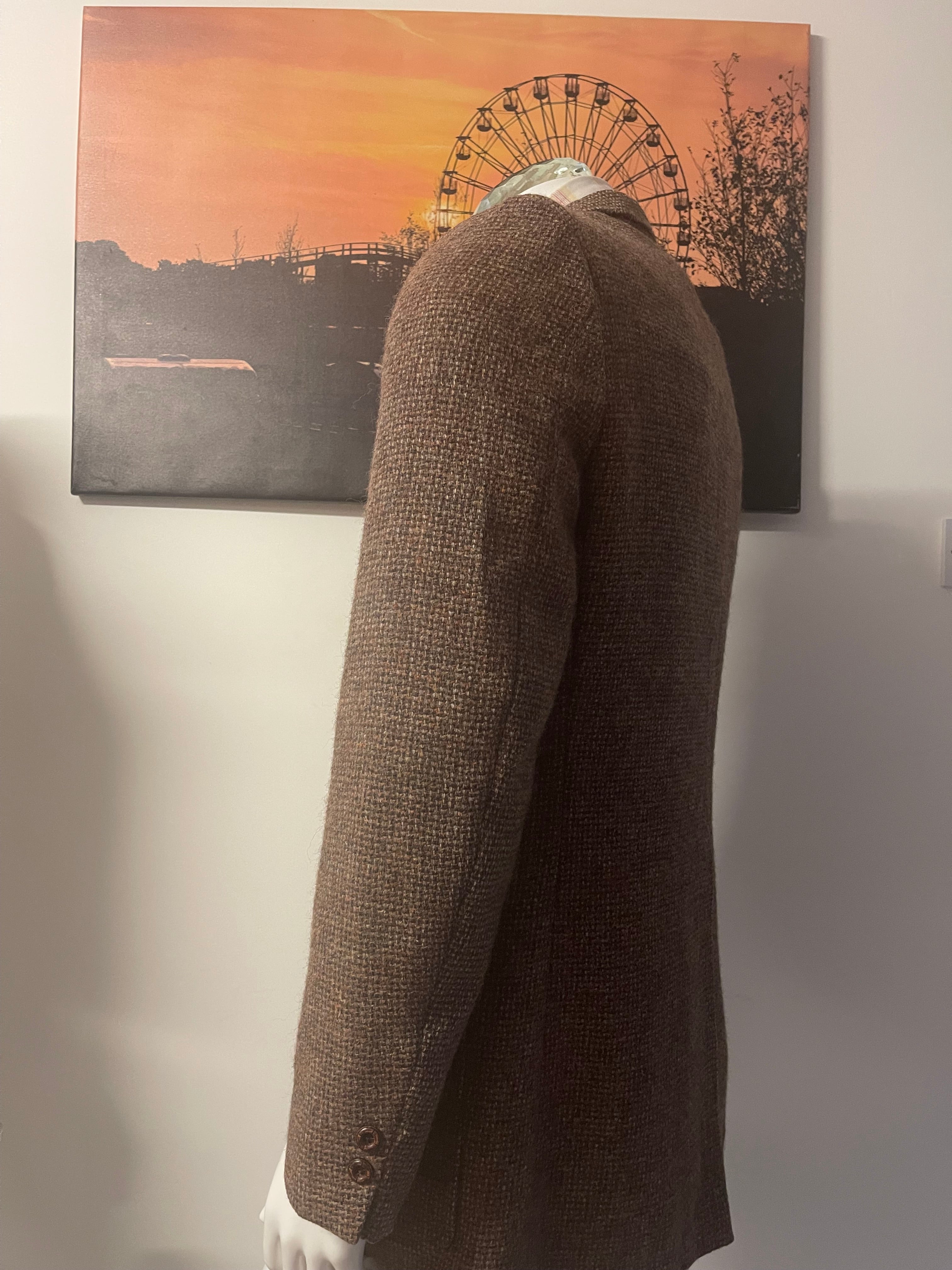 🎺🎺🎺 SHIPLEY 100% WOOL TWEED BLAZER – CHEST 44 XXL – VINTAGE GENTLEMAN STYLE 🎺🎺🎺
