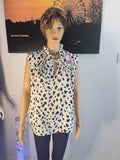 Wallis Animal Print Sleeveless Blouse Size M