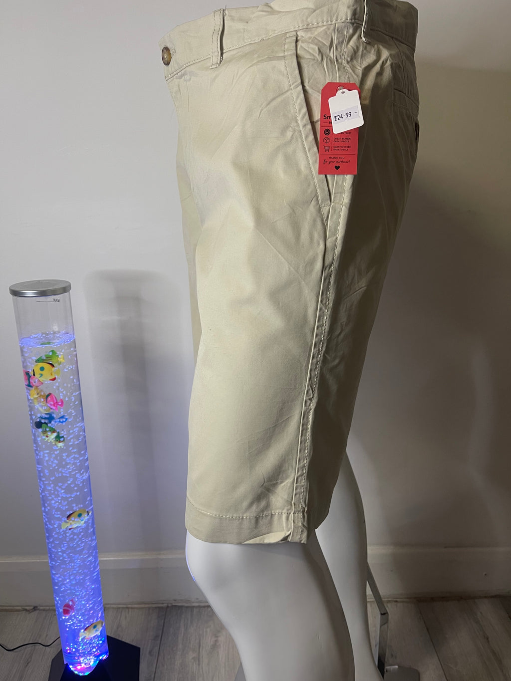 Authentic Tommy Hilfiger Classic Fit Chino Shorts – Size 34 – Beige