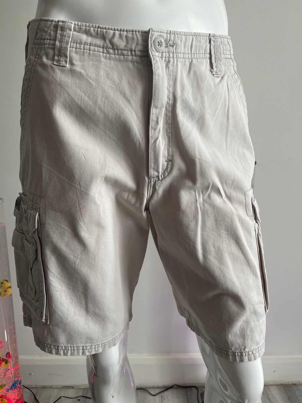 Lee Dungarees Men’s Cargo Shorts W34 Beige