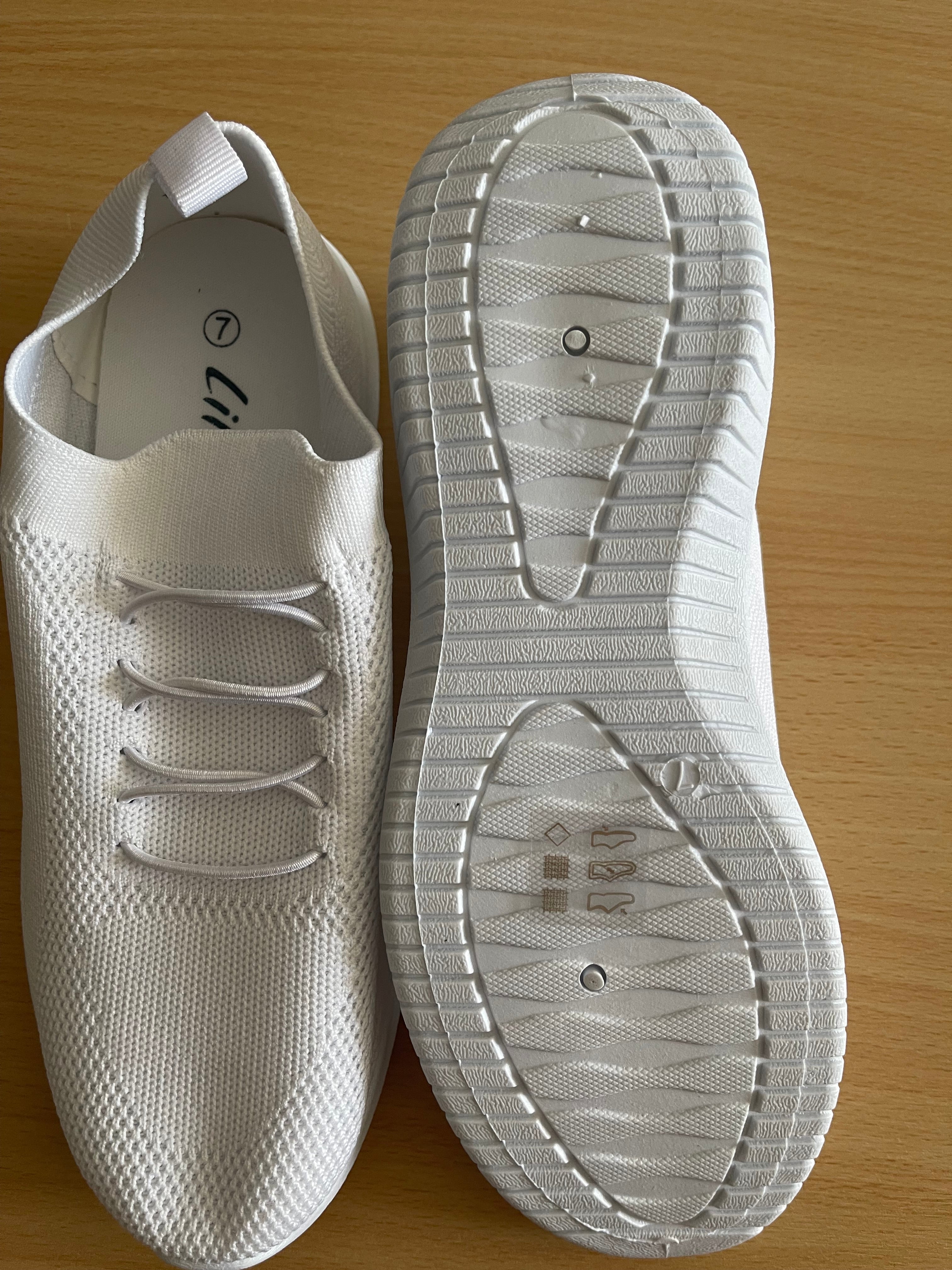 Lilley Women's White Knit Trainers UK 7 – New