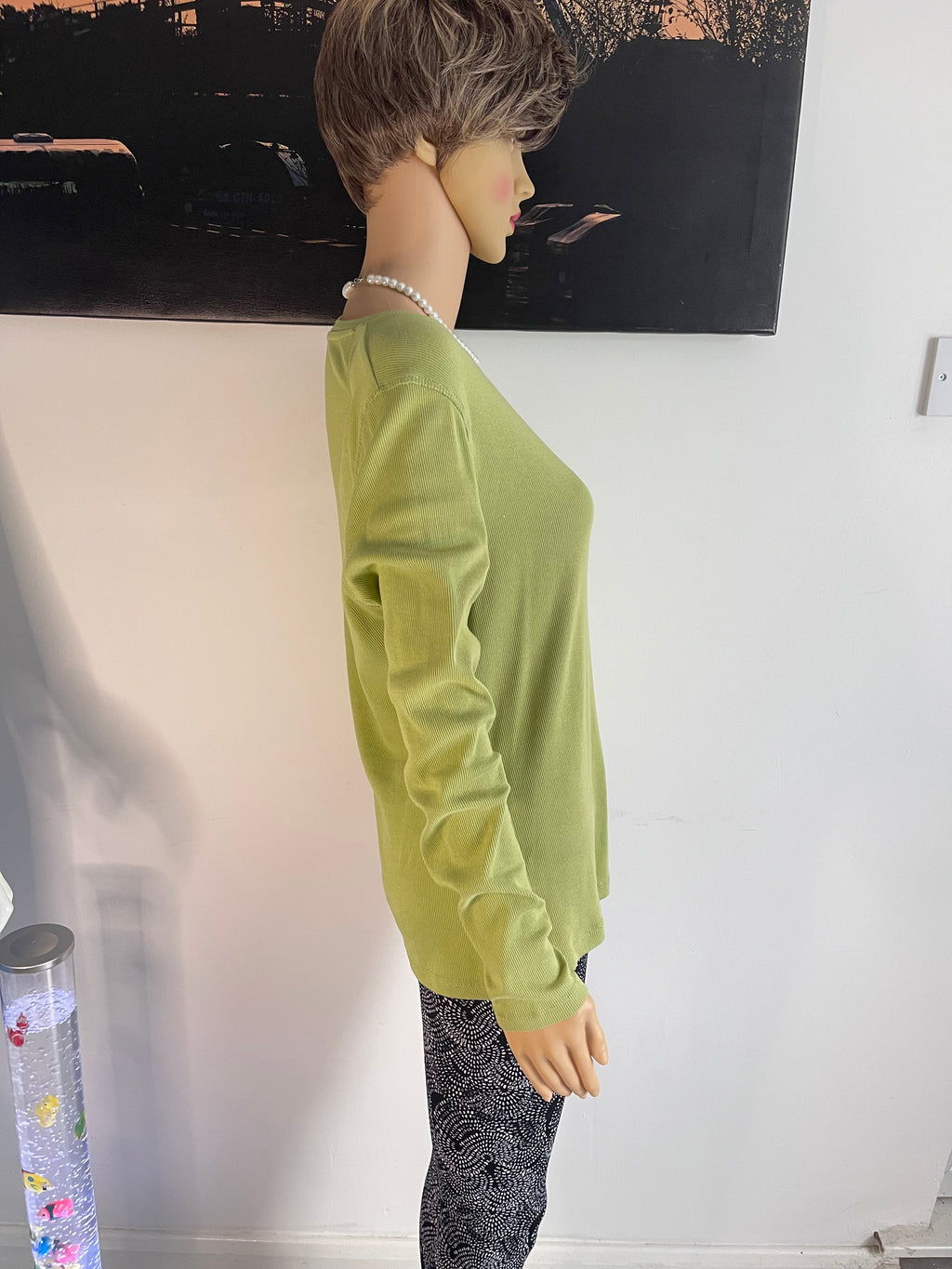 💚 M&S Ribbed Long Sleeve Top Size 14 💚 Casual Women’s Essential