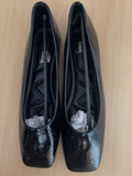 Women's Burgundy Patent Ballet Flats – Size EU 42