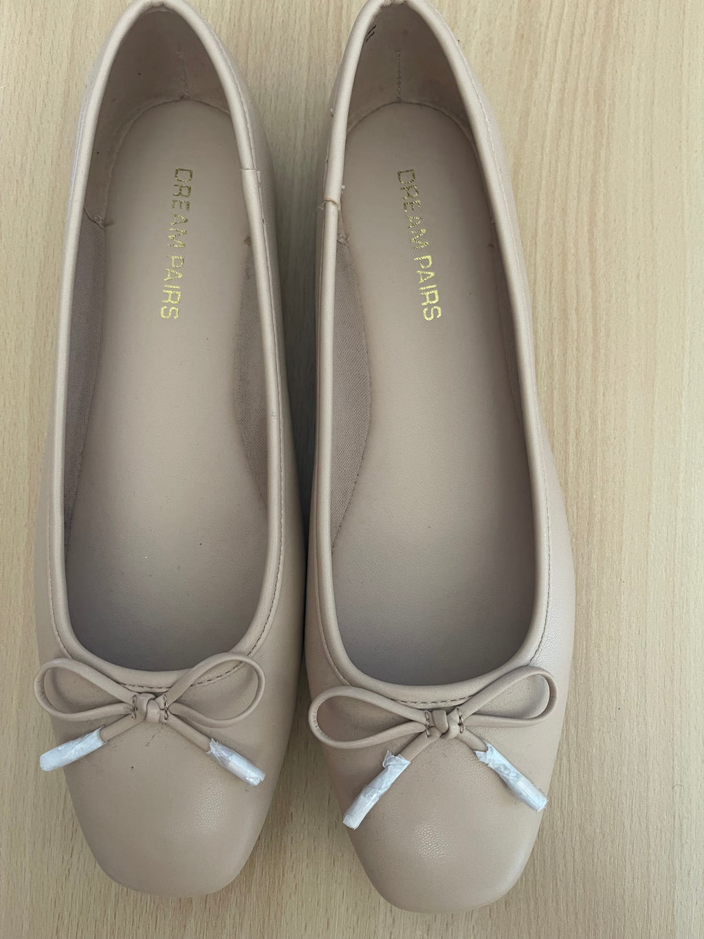 Cream Pairs Women's Beige Ballet Flats – UK 10