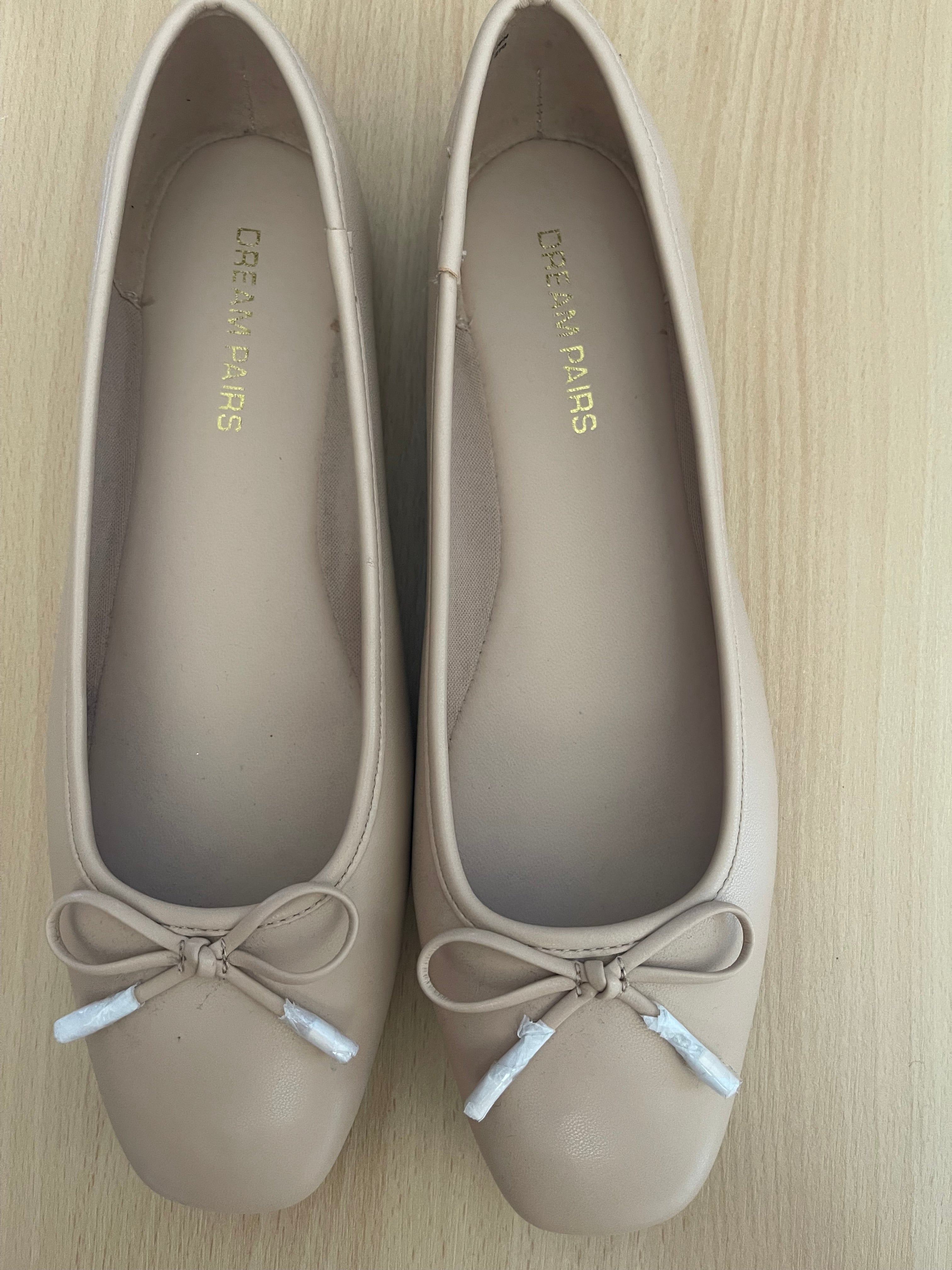 Cream Pairs Women's Beige Ballet Flats – UK 10