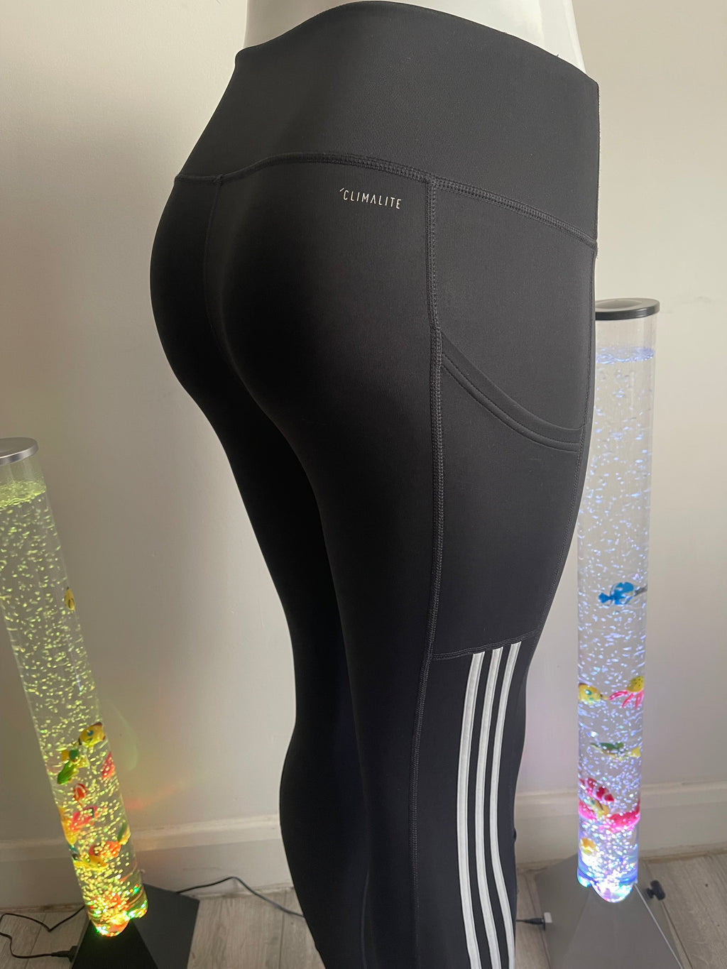 Adidas Women's 3-Stripes Training Leggings Black Size M