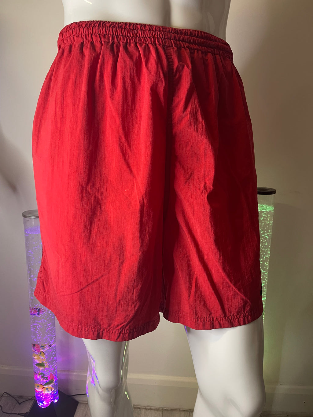 Champion Men's Red Shorts with Pockets – Size L