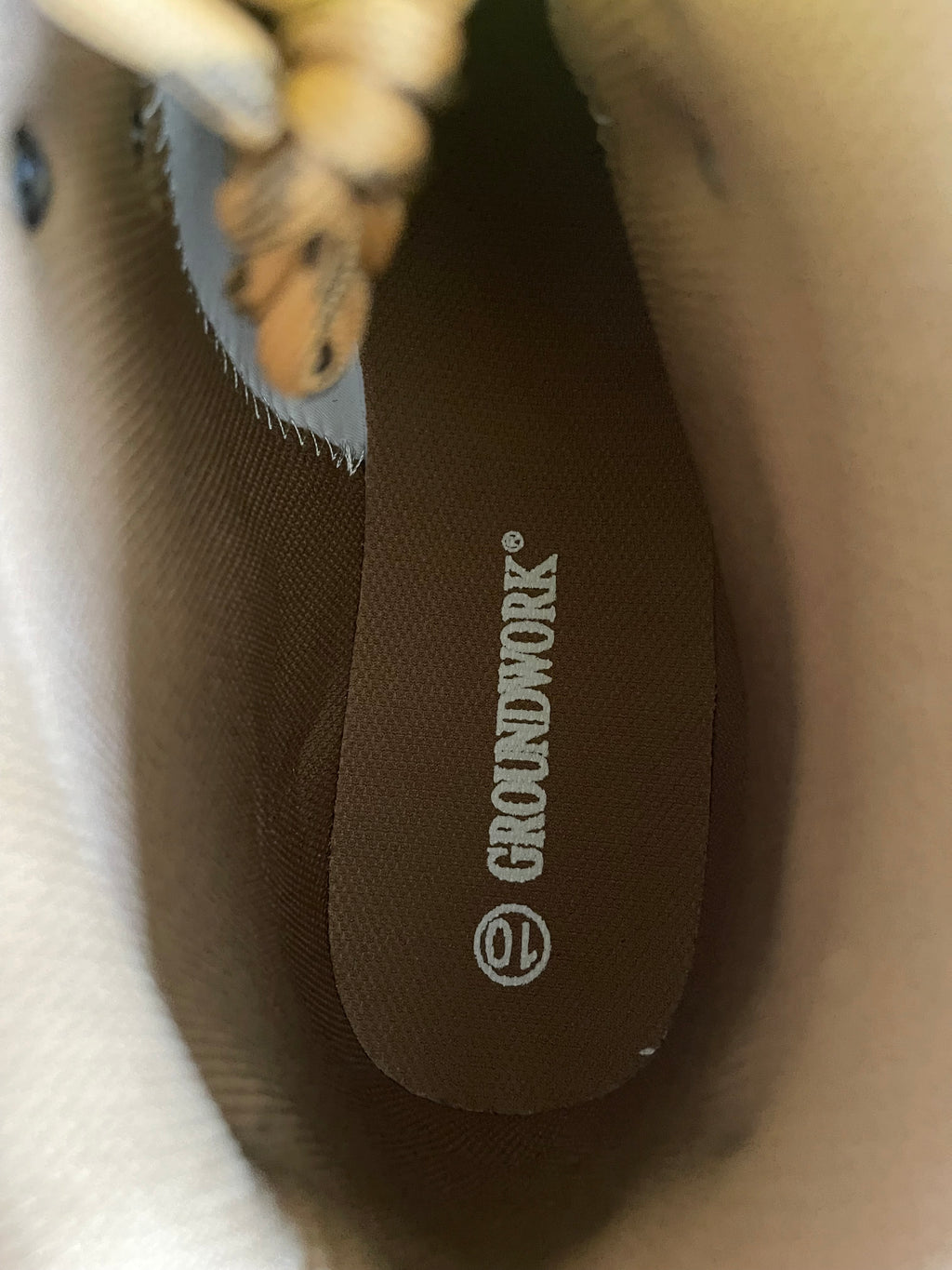 Groundwork Men’s Steel Toe Safety Work Boots – Genuine Leather – UK 10 – New