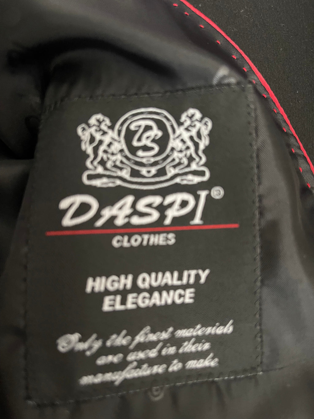 DASPI Slim Fit Wool Blend Suit Jacket 54 New With Tags