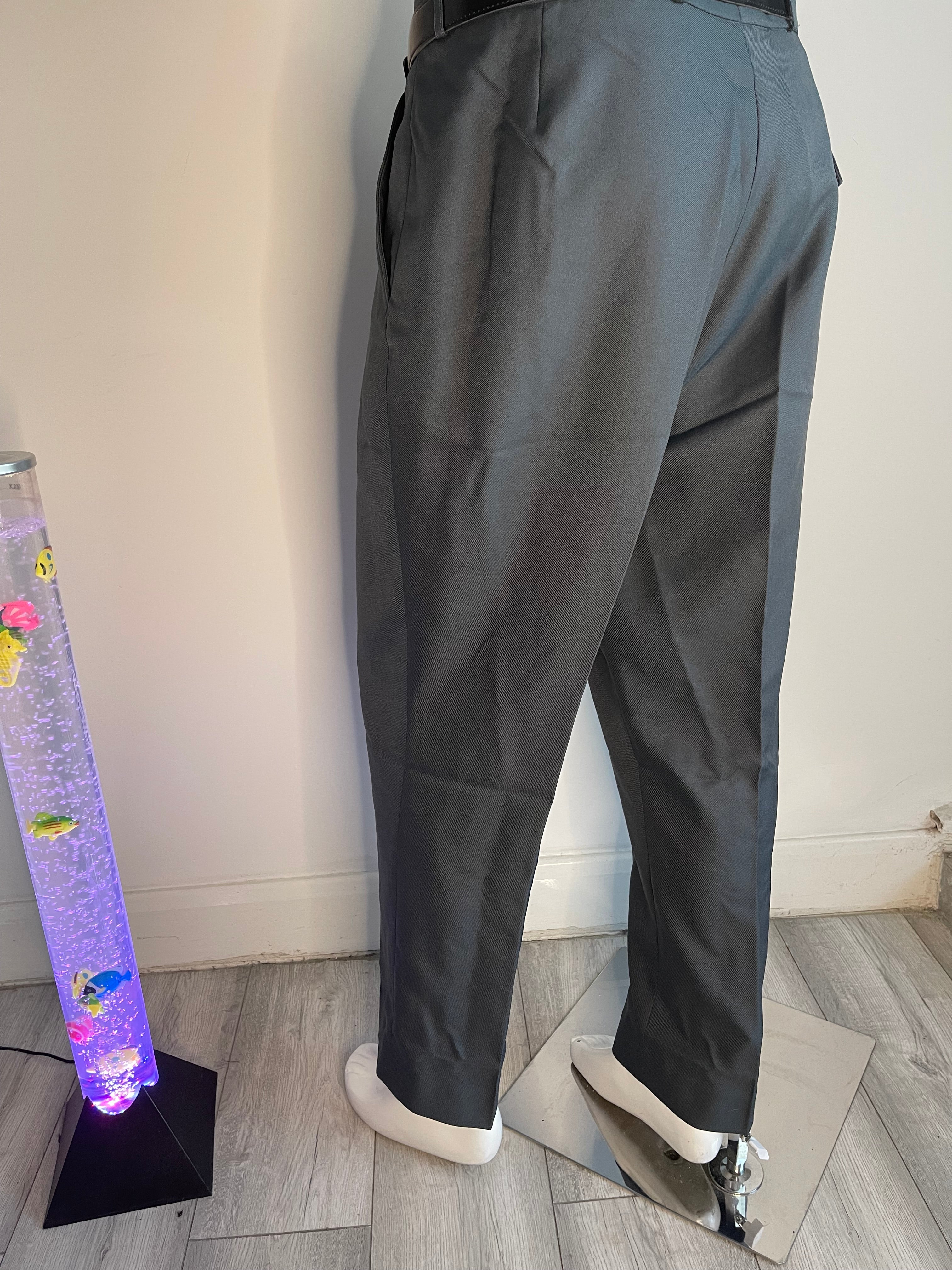 Premier Man Men's Smart Trousers Charcoal Grey W42 L29