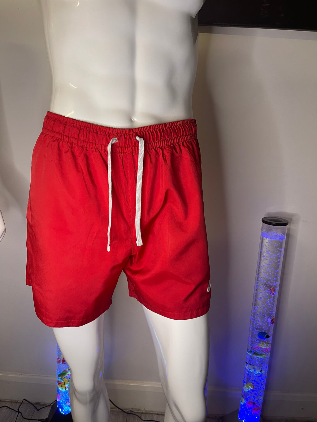 Nike Men's Red Shorts with Pockets – Size M