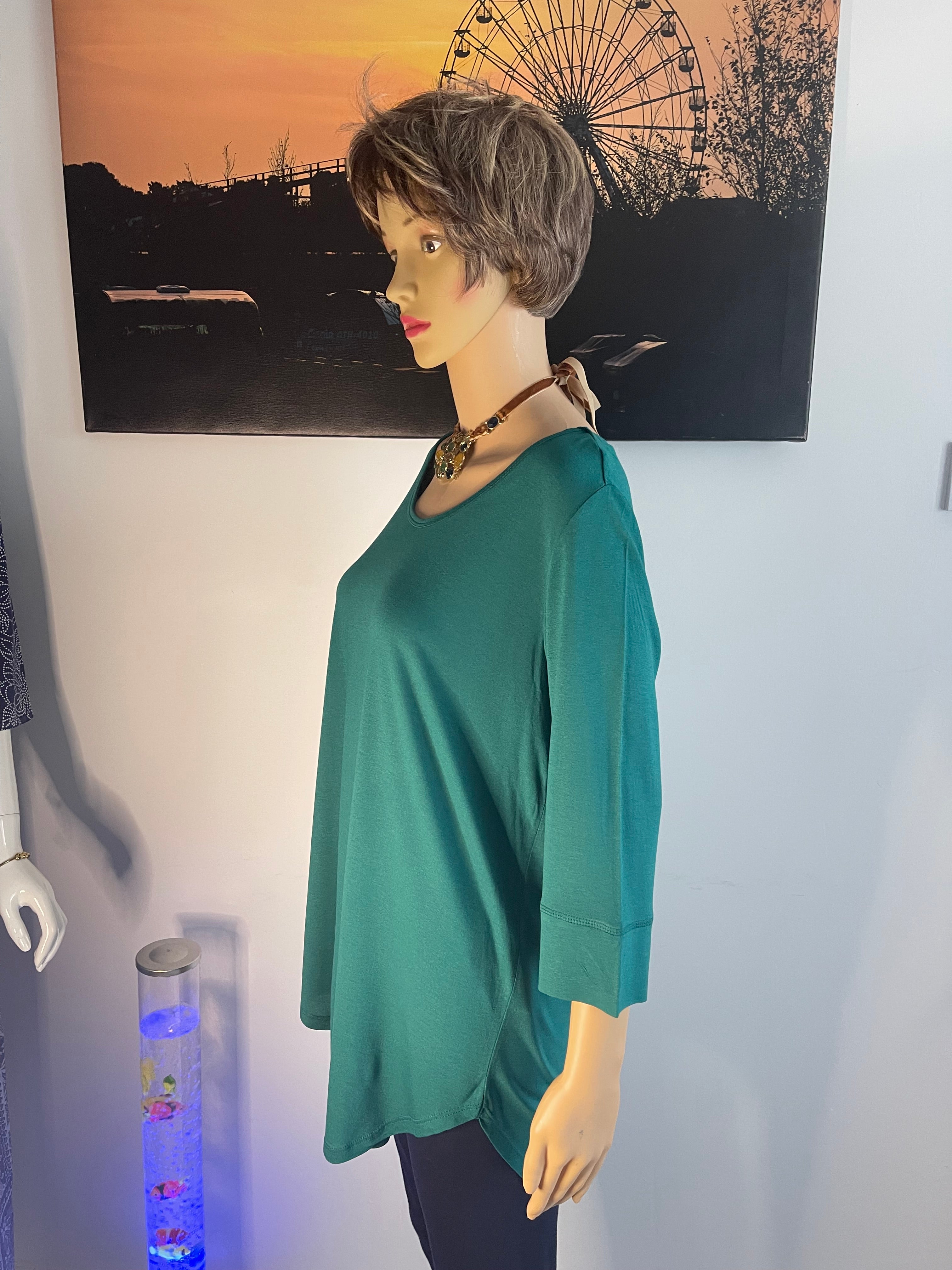 George Emerald Green Long Sleeve Top Size M