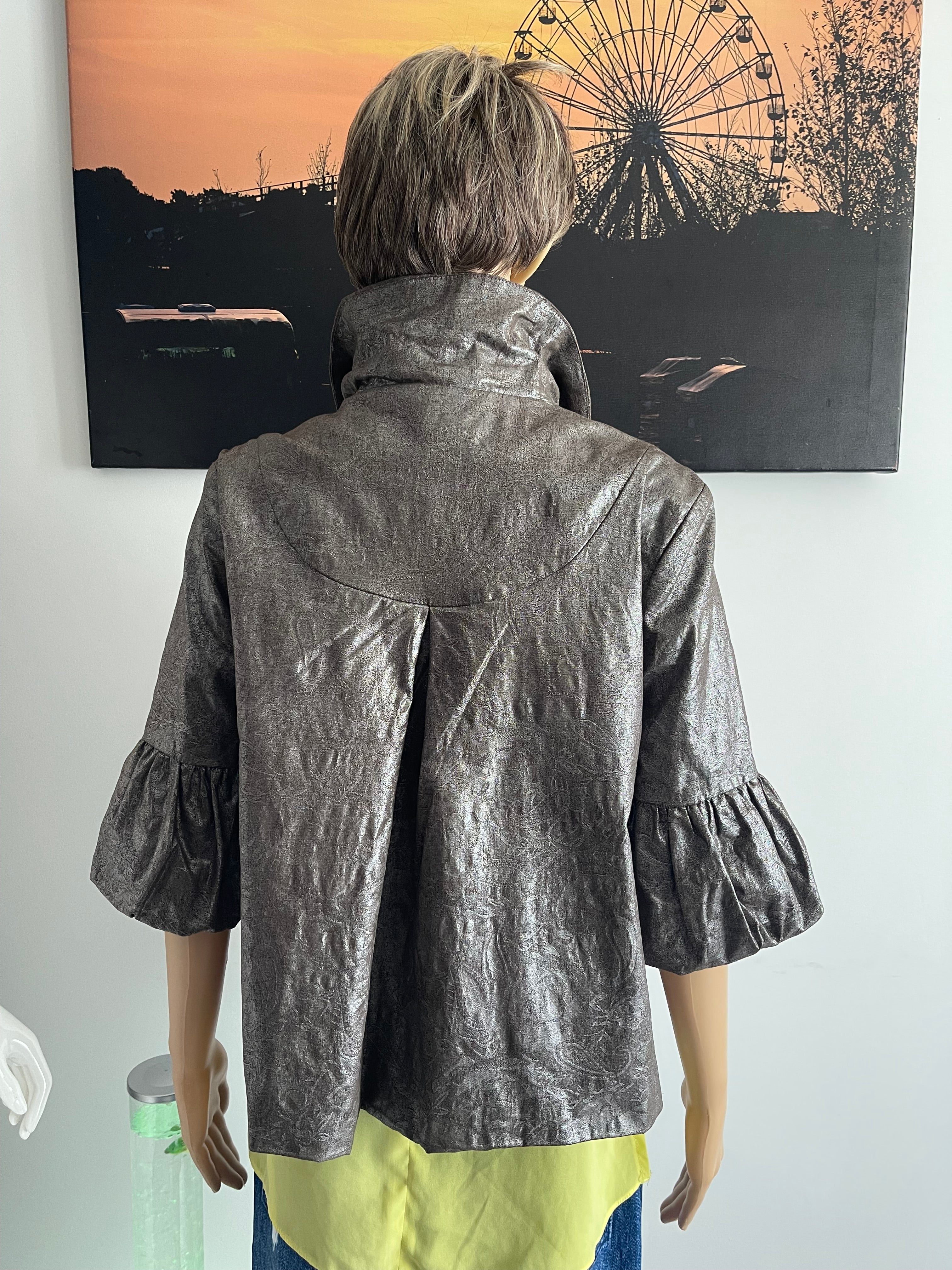 Papaya Metallic Bronze Shimmer Blouse UK 14
