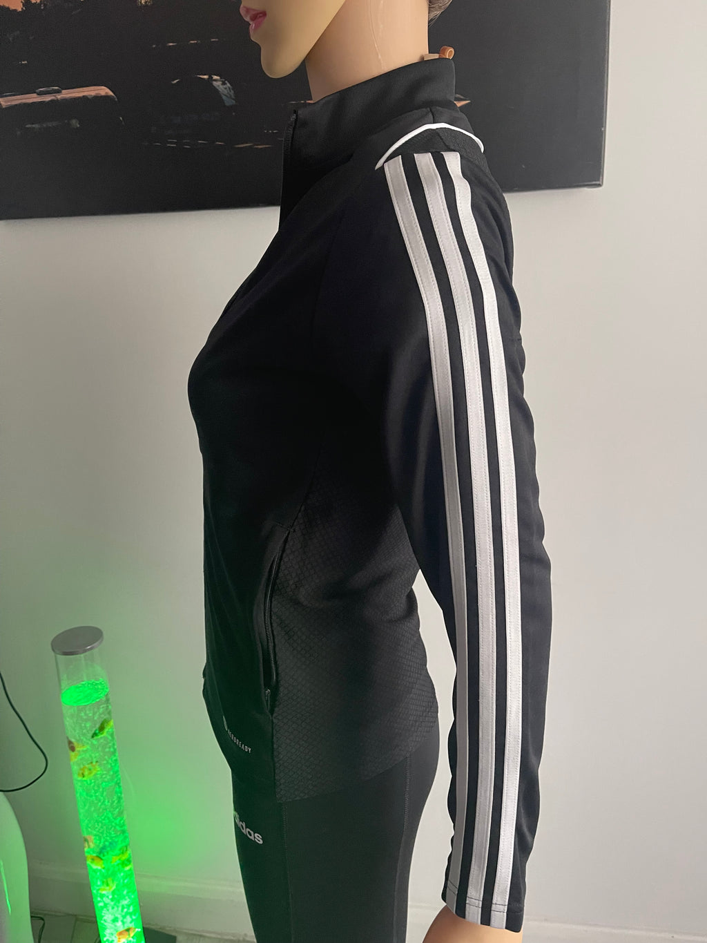 Adidas Black Track Jacket – 11–12Y / Fits XS Women's ✨
