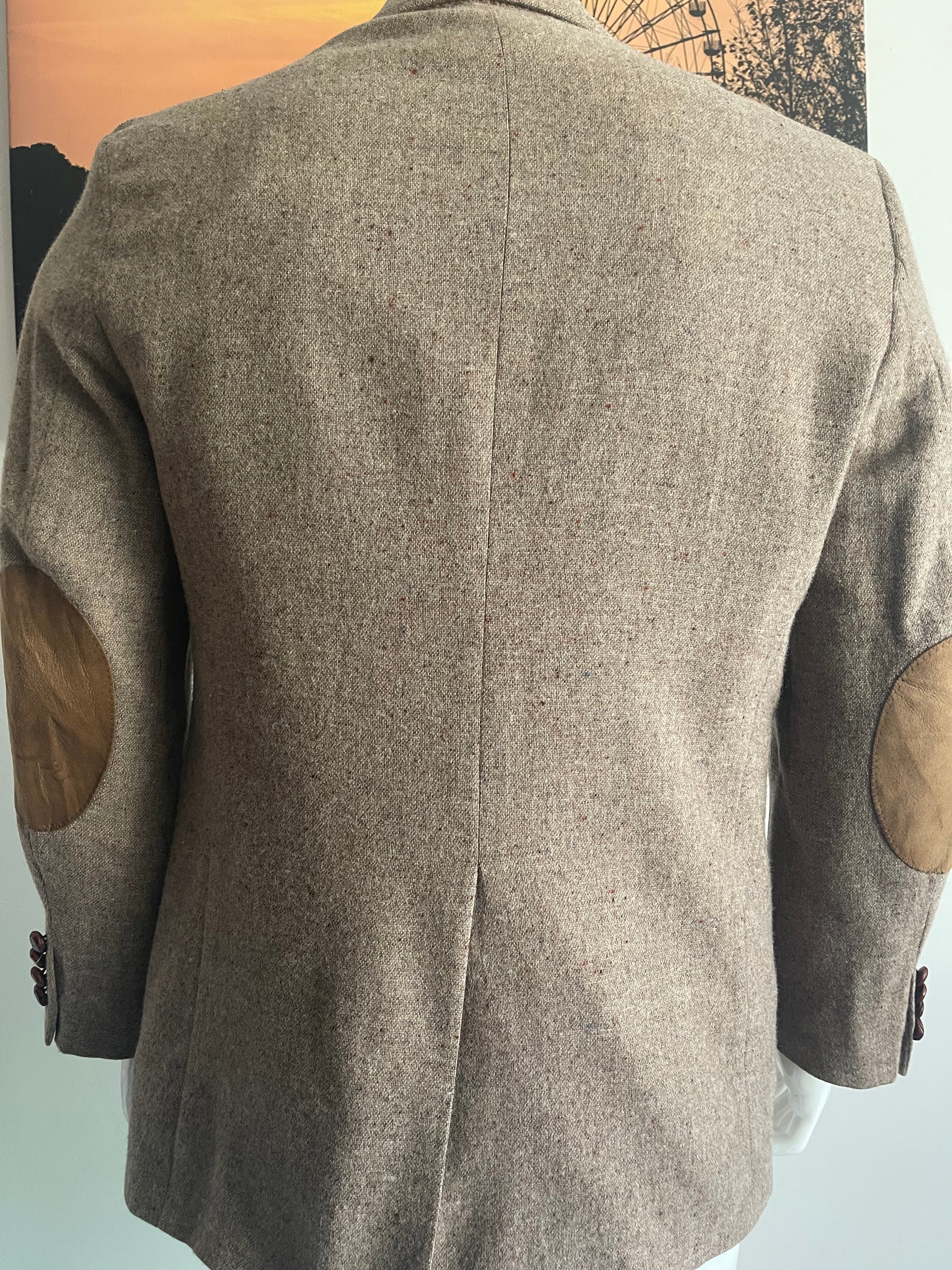 Stafford Country Collection Tweed Blazer Jacket 42R XL Made in USA