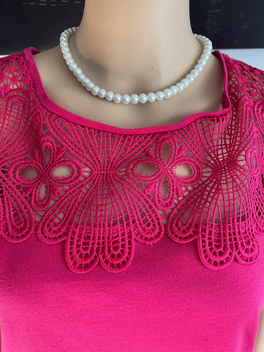 💖 Soon Pink Lace Detail Top Size 14 💖 Elegant Women’s Blouse