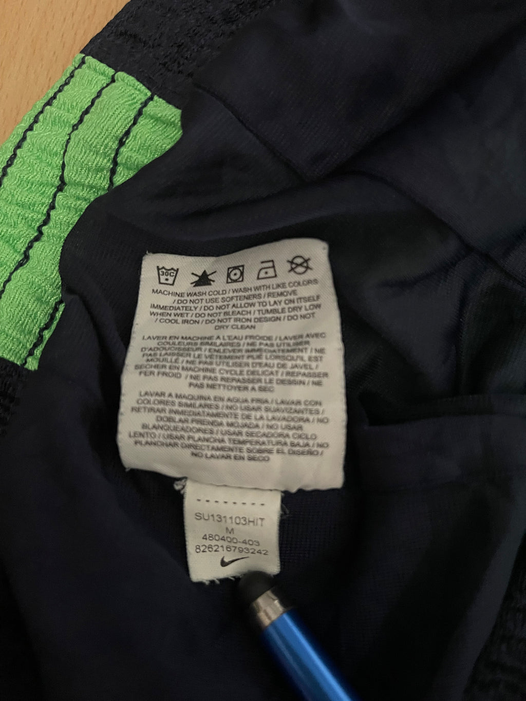 Nike Dri-FIT Shorts Navy/Green M