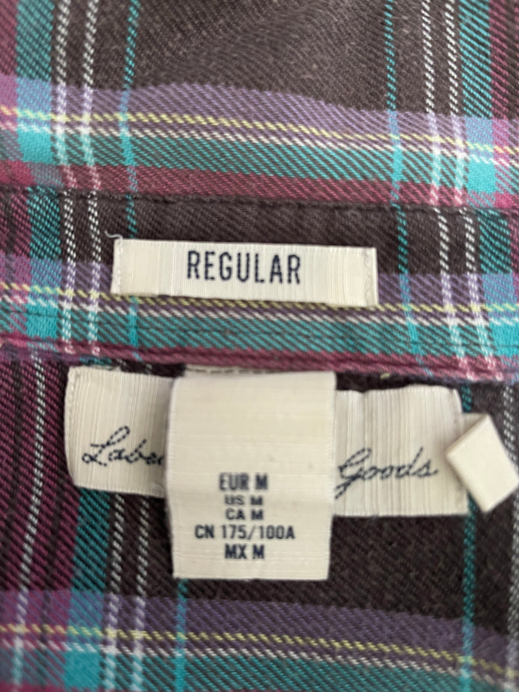 H&M L.O.G.G. Men’s Check Shirt Size M