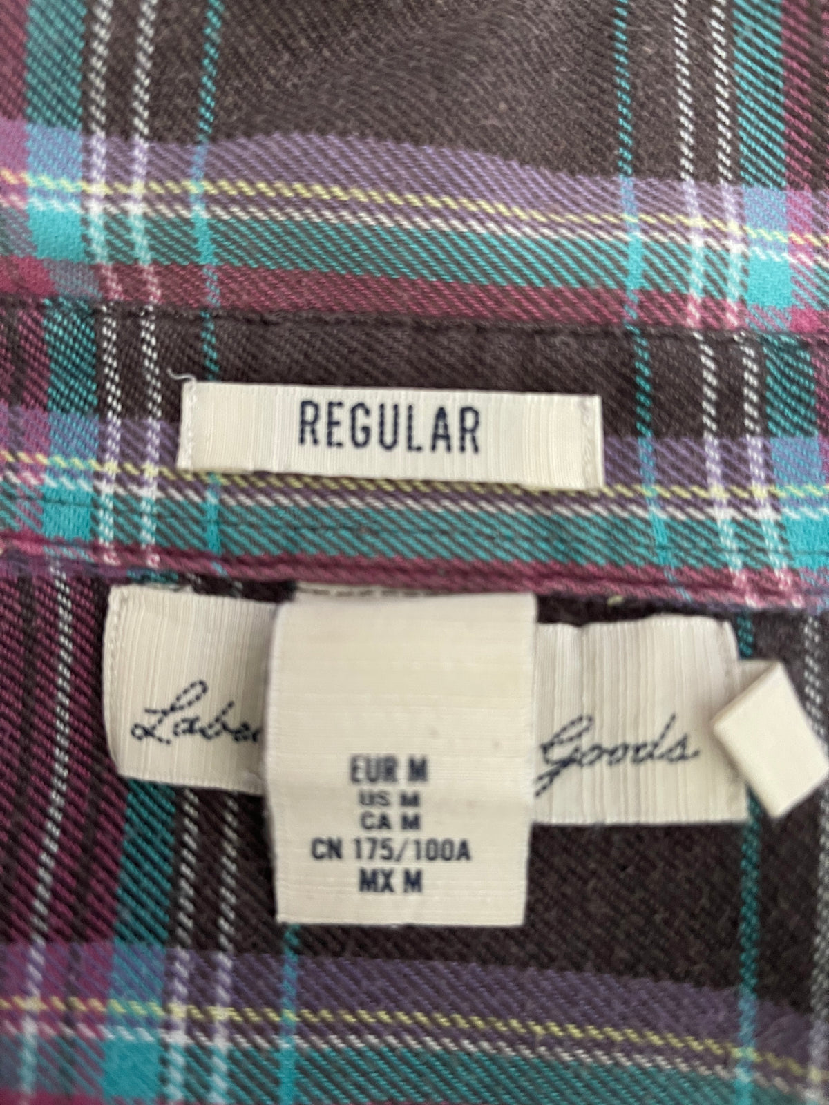 H&M L.O.G.G. Men’s Check Shirt Size M