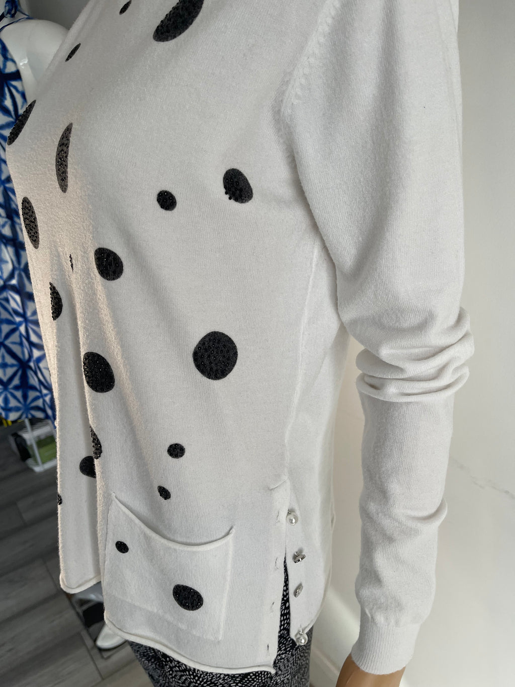 🤍 Lazy Girl Polka Dot Jumper L/XL 🤍 Cozy Women’s Sweater