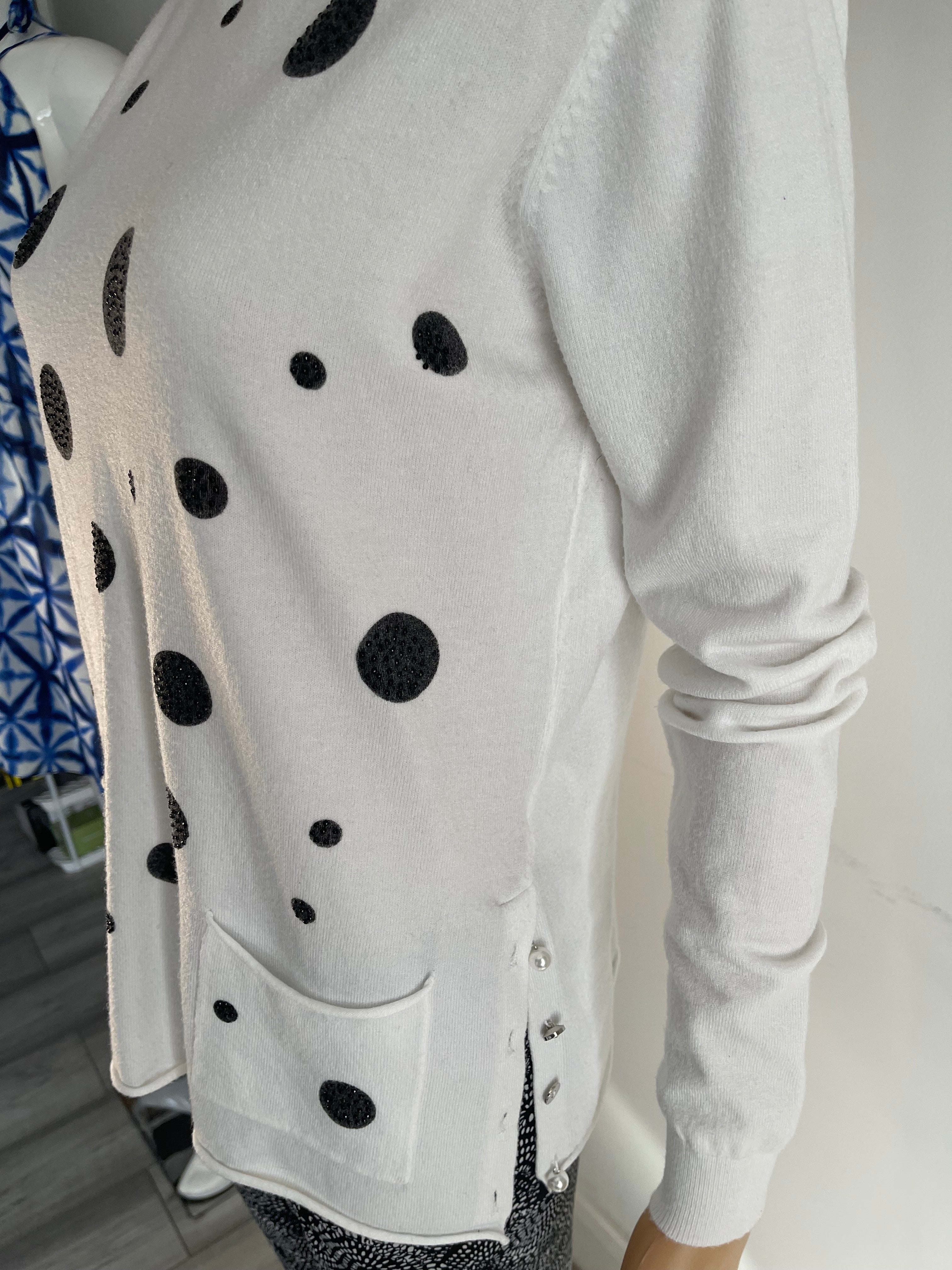 🤍 Lazy Girl Polka Dot Jumper L/XL 🤍 Cozy Women’s Sweater