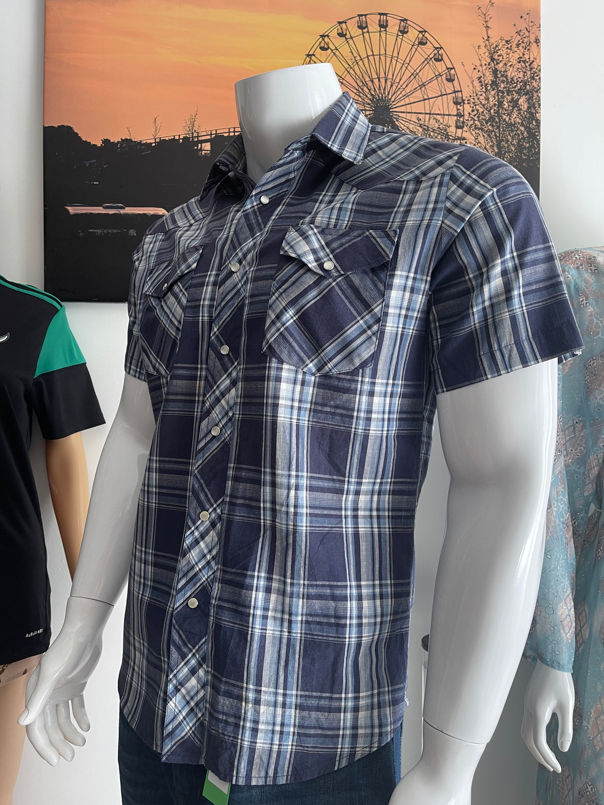 Wrangler Men’s Western Check Shirt Size M
