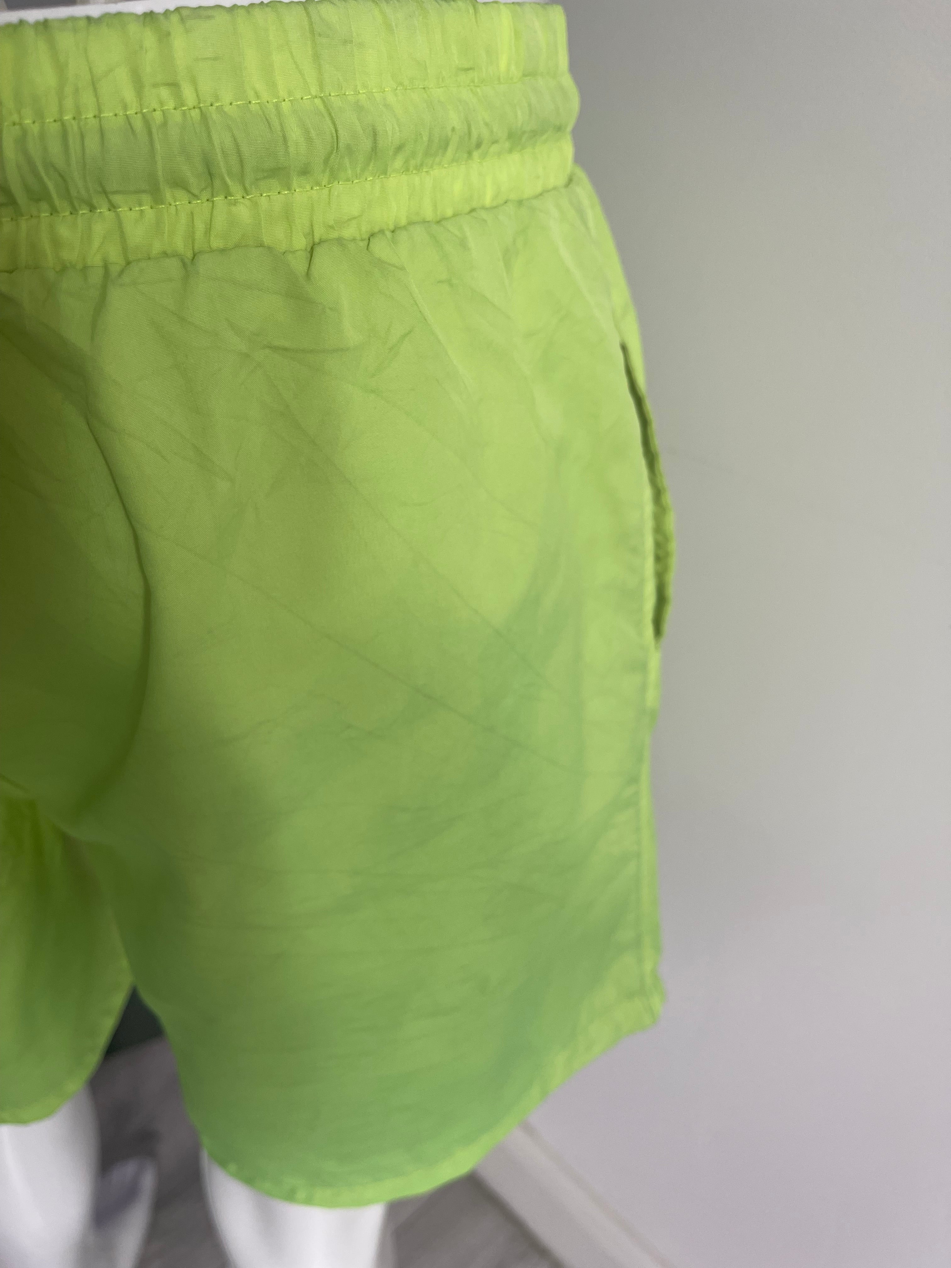 Adidas Men’s Neon Green Shorts With Pockets – Size XL 🔥