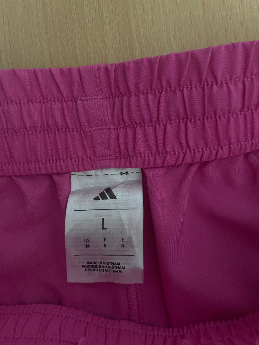 Adidas Women’s 3-Stripes Running Shorts Pink Size L US 14