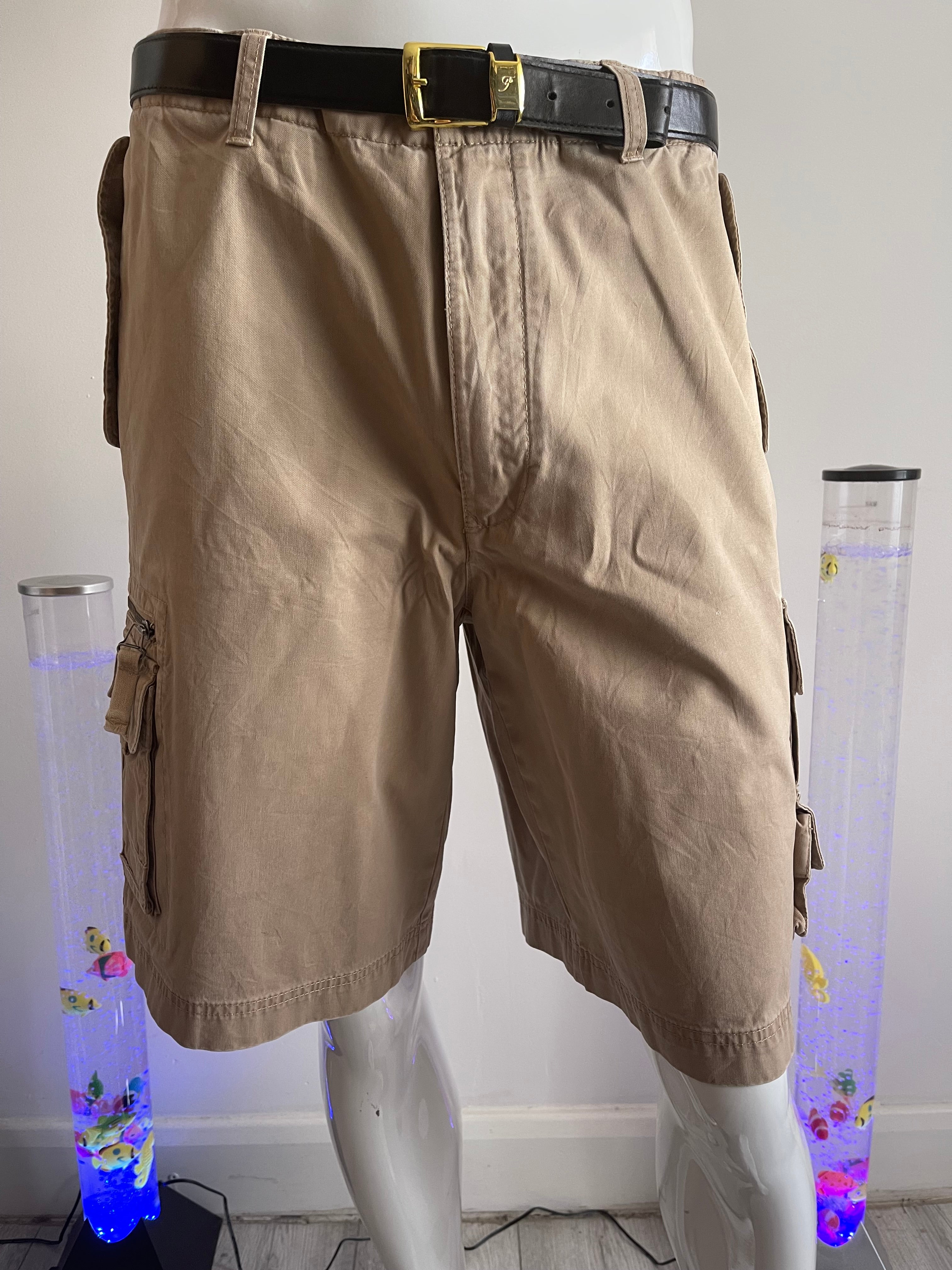 Tommy Hilfiger Men’s Cargo Shorts W34 – Beige – Multi Pocket