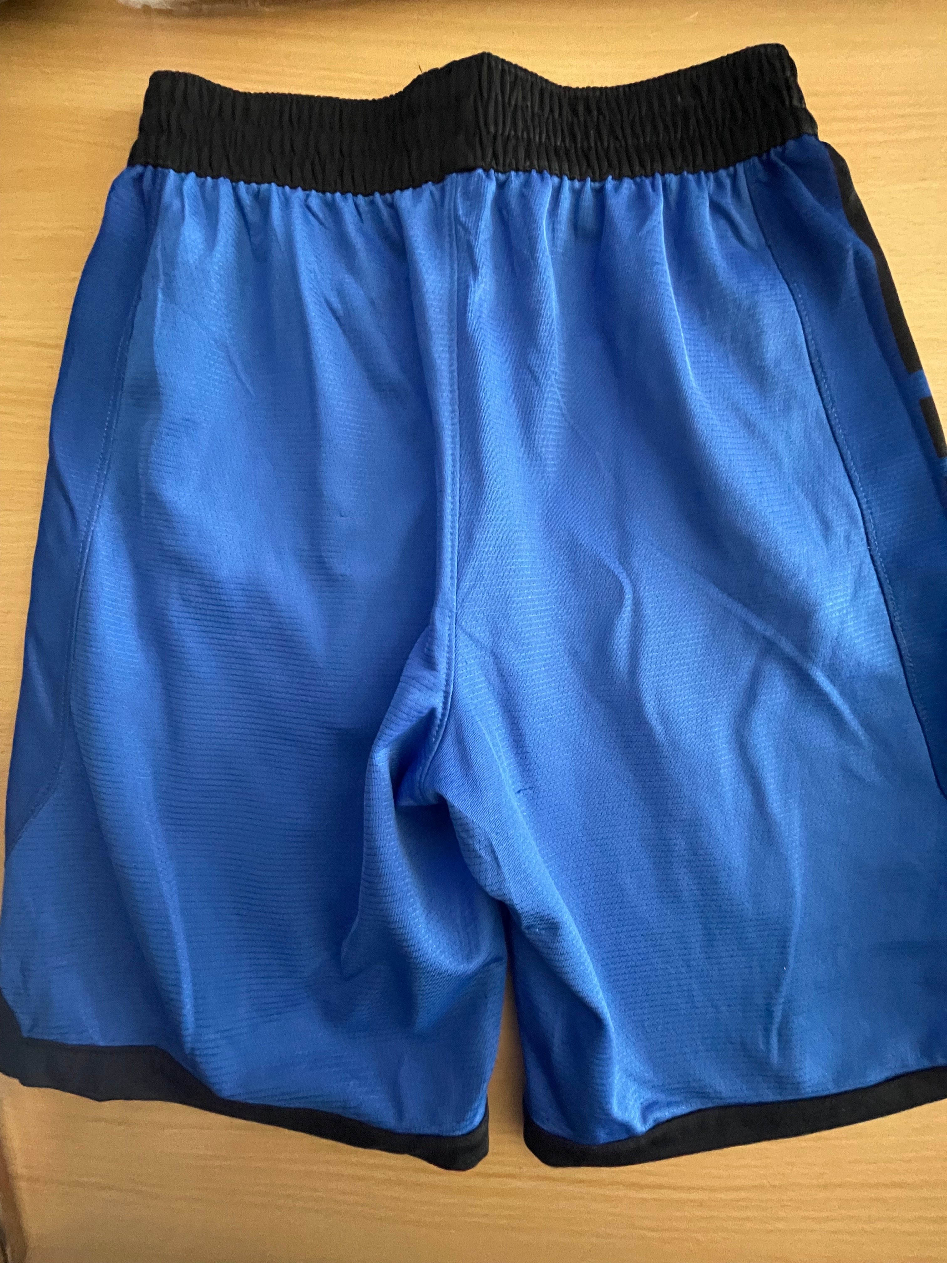 Nike Women's Sports Shorts Blue Black – Size M – With Pockets