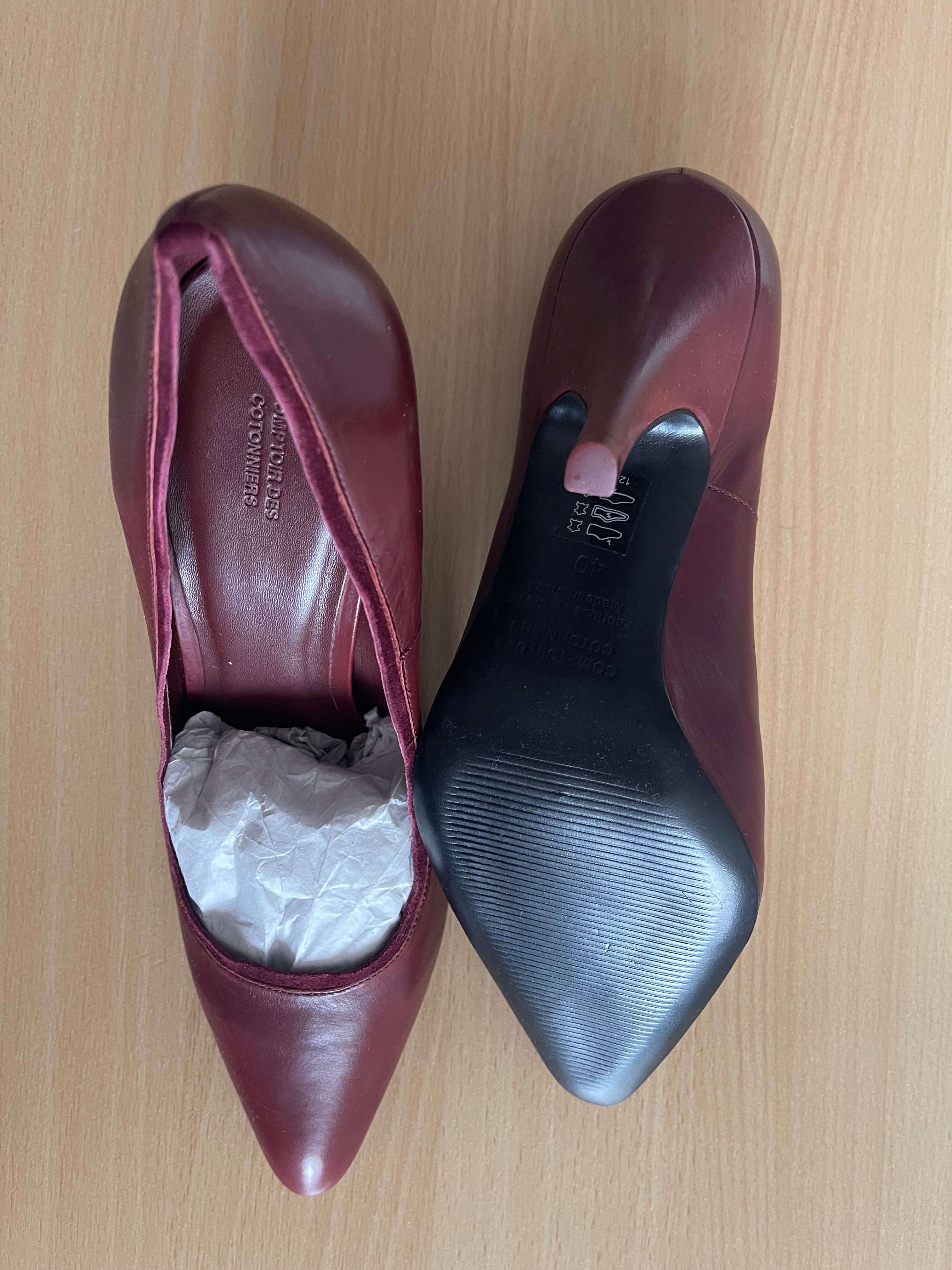 Women's Burgundy Court Heels – UK 7 / EU 40