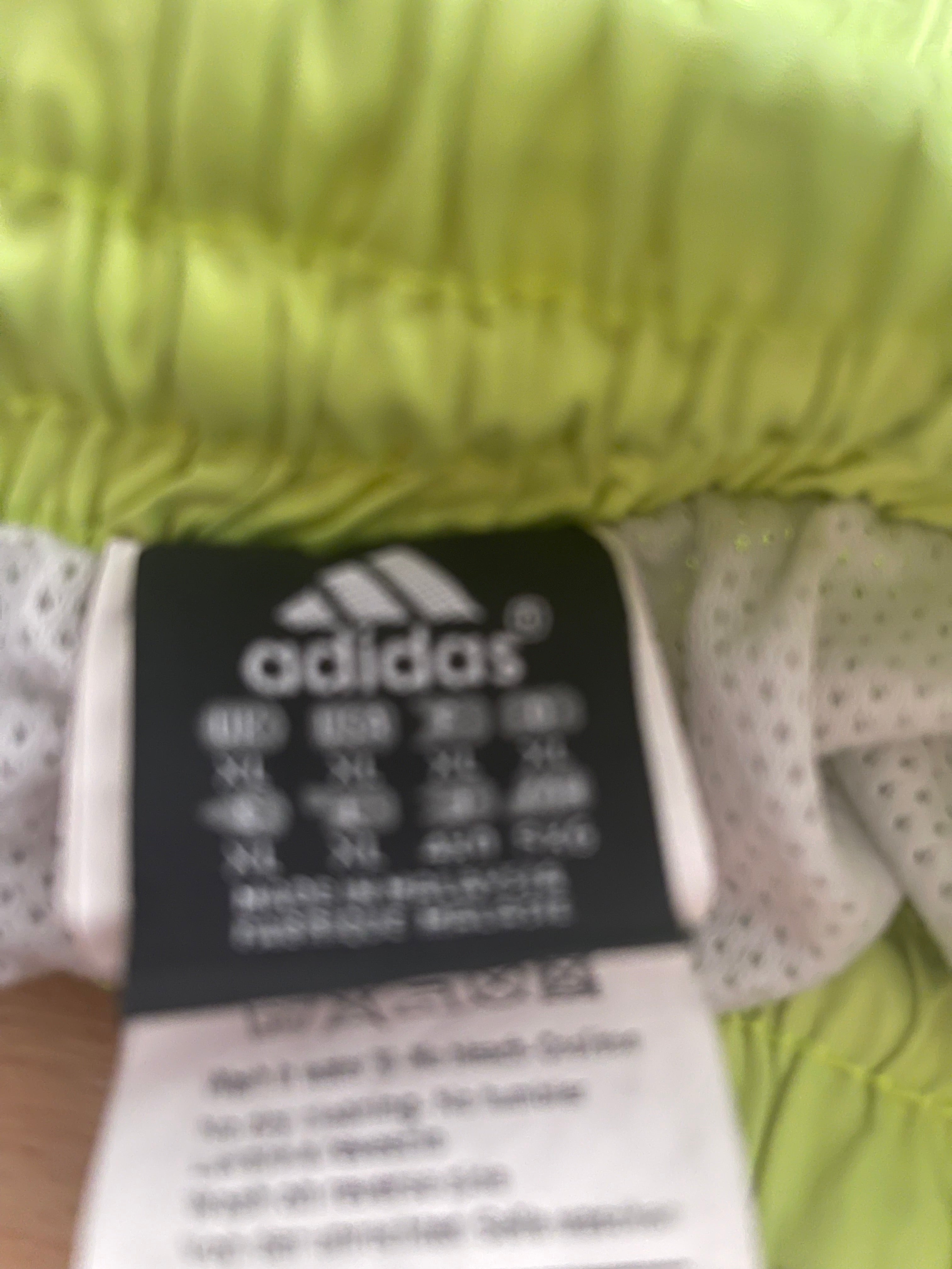 Adidas Men’s Neon Green Shorts With Pockets – Size XL 🔥