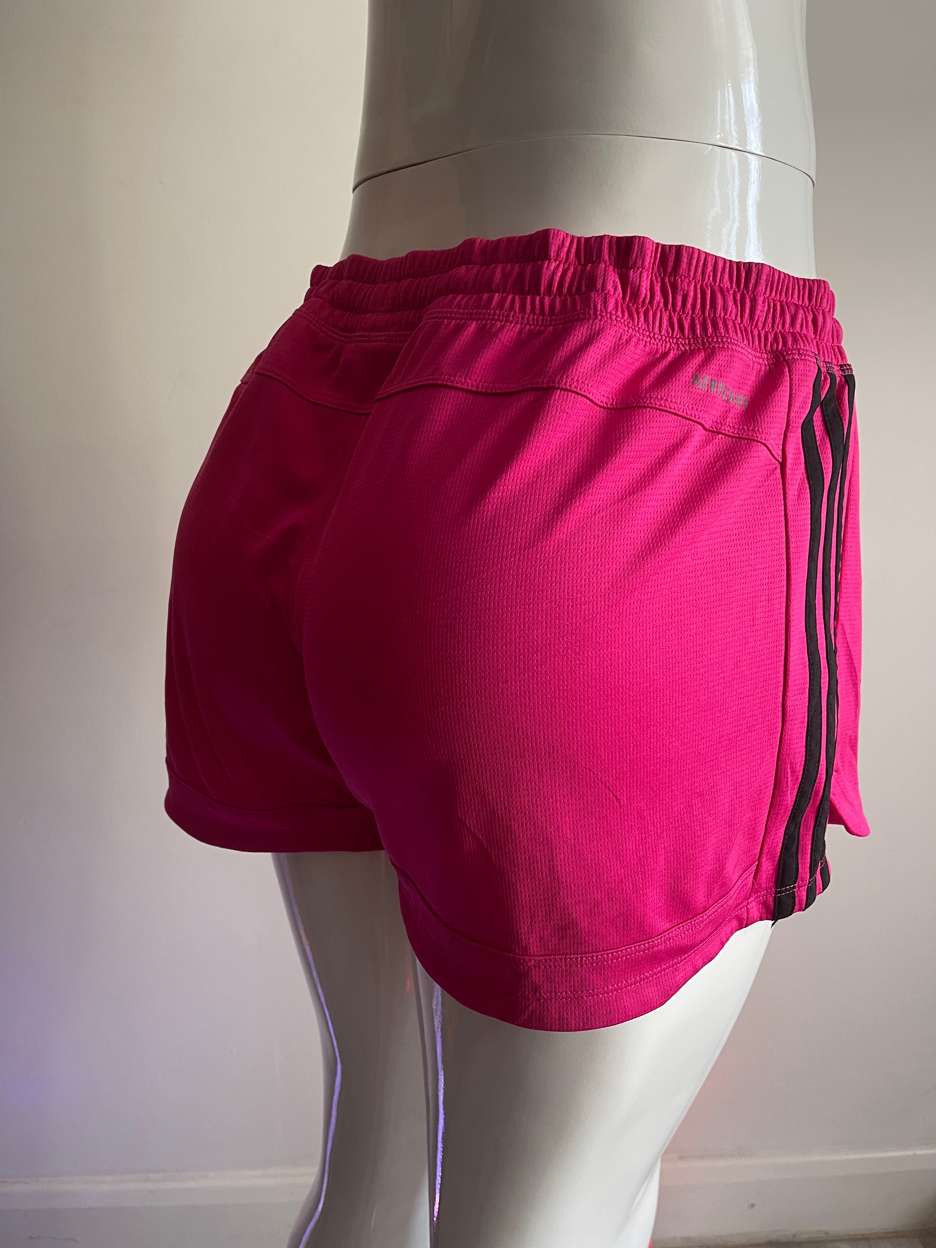 Adidas Women’s 2-in-1 Sports Shorts Pink Size XL