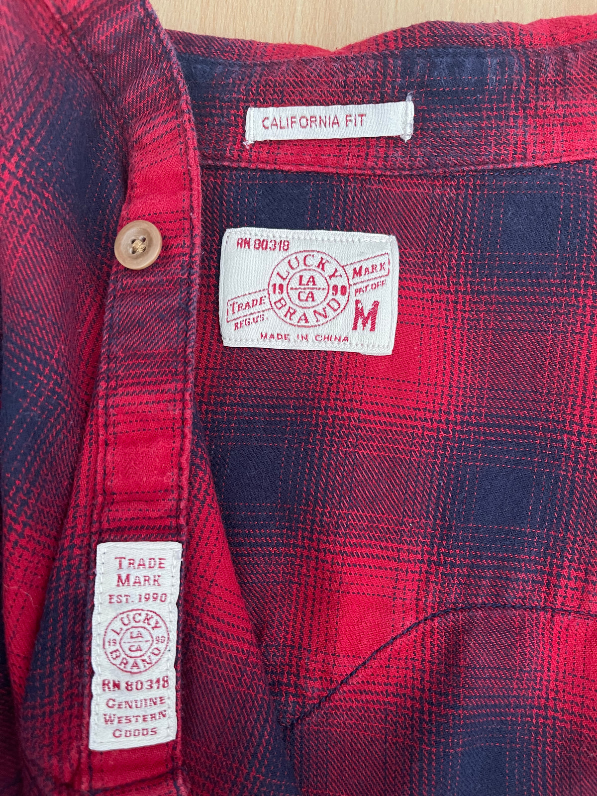 Lucky Brand Men’s Checked Shirt Size M