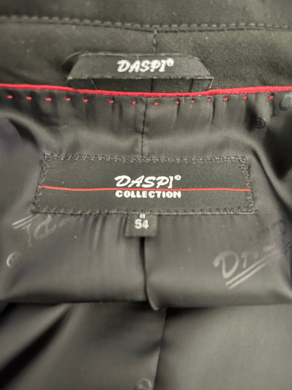 DASPI Slim Fit Wool Blend Suit Jacket 54 New With Tags