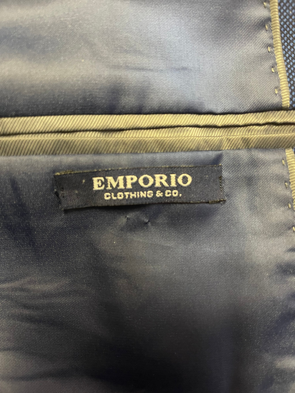 EMPORIO Men's Blue Blazer Jacket Size 52 EU / UK 42R XL Smart Formal