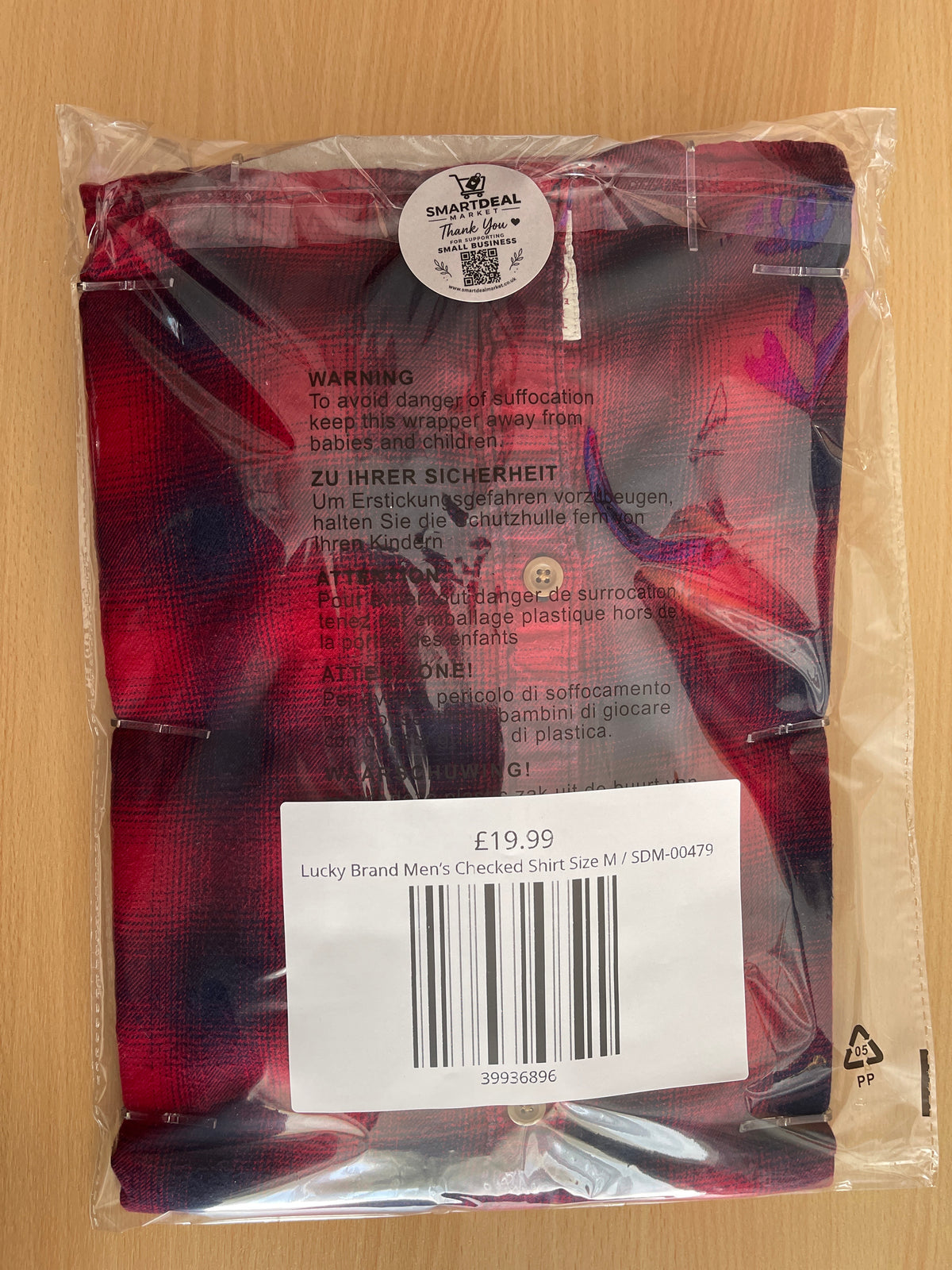 Lucky Brand Men’s Checked Shirt Size M