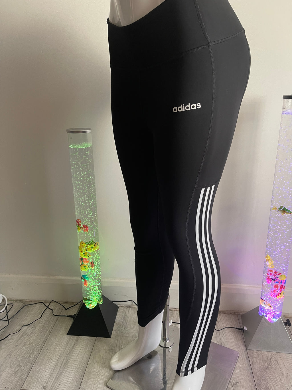 Adidas Women's 3-Stripes Training Leggings Black Size M