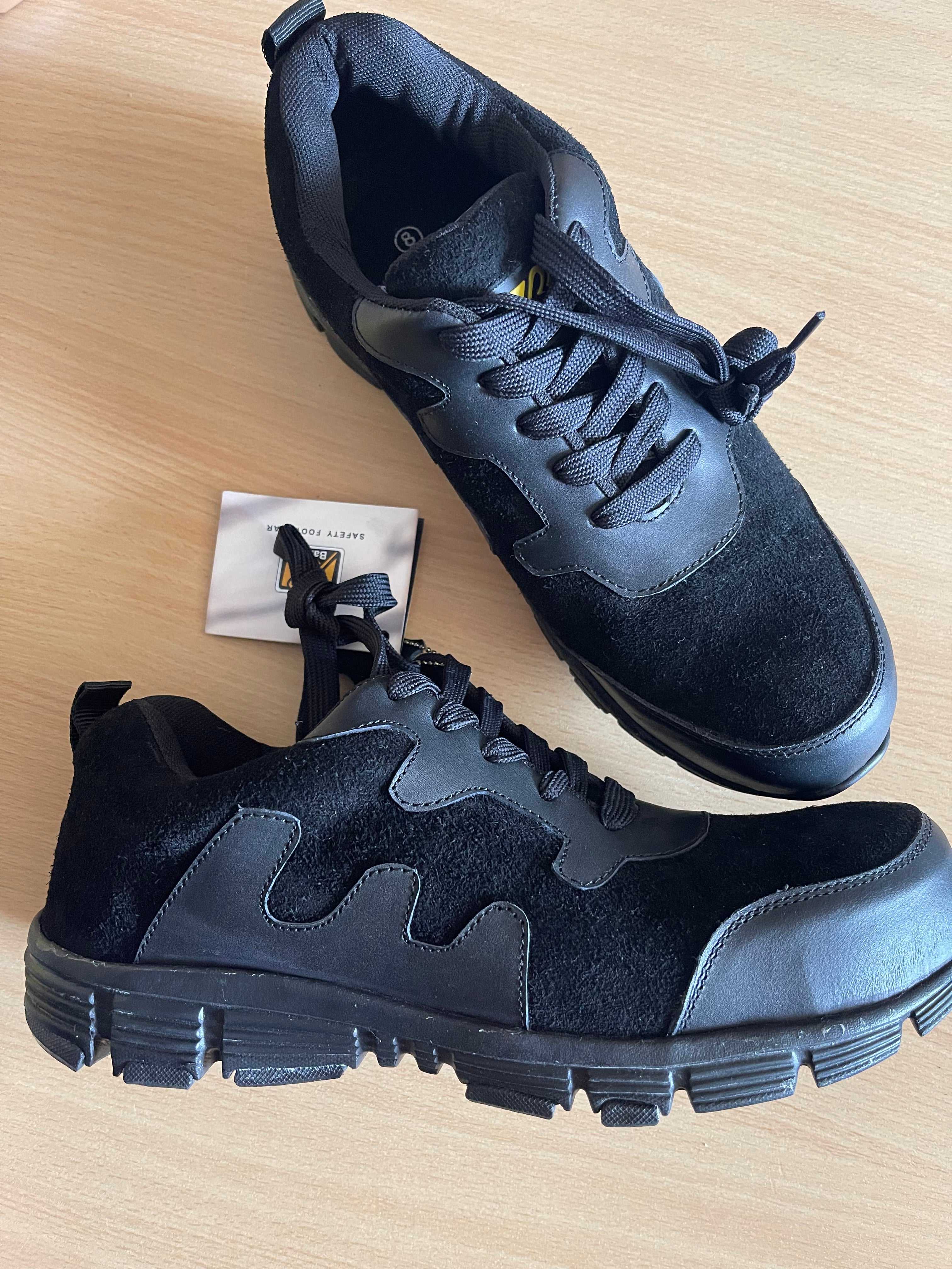 Barfuni Men’s Black Work Shoes – Size UK 8 – New with Tags