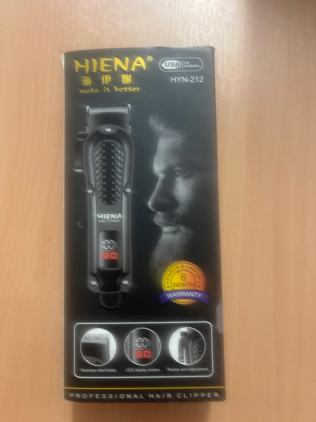 Professional Hair Clipper – Cordless Trimmer, Rechargeable, Precision Cutting